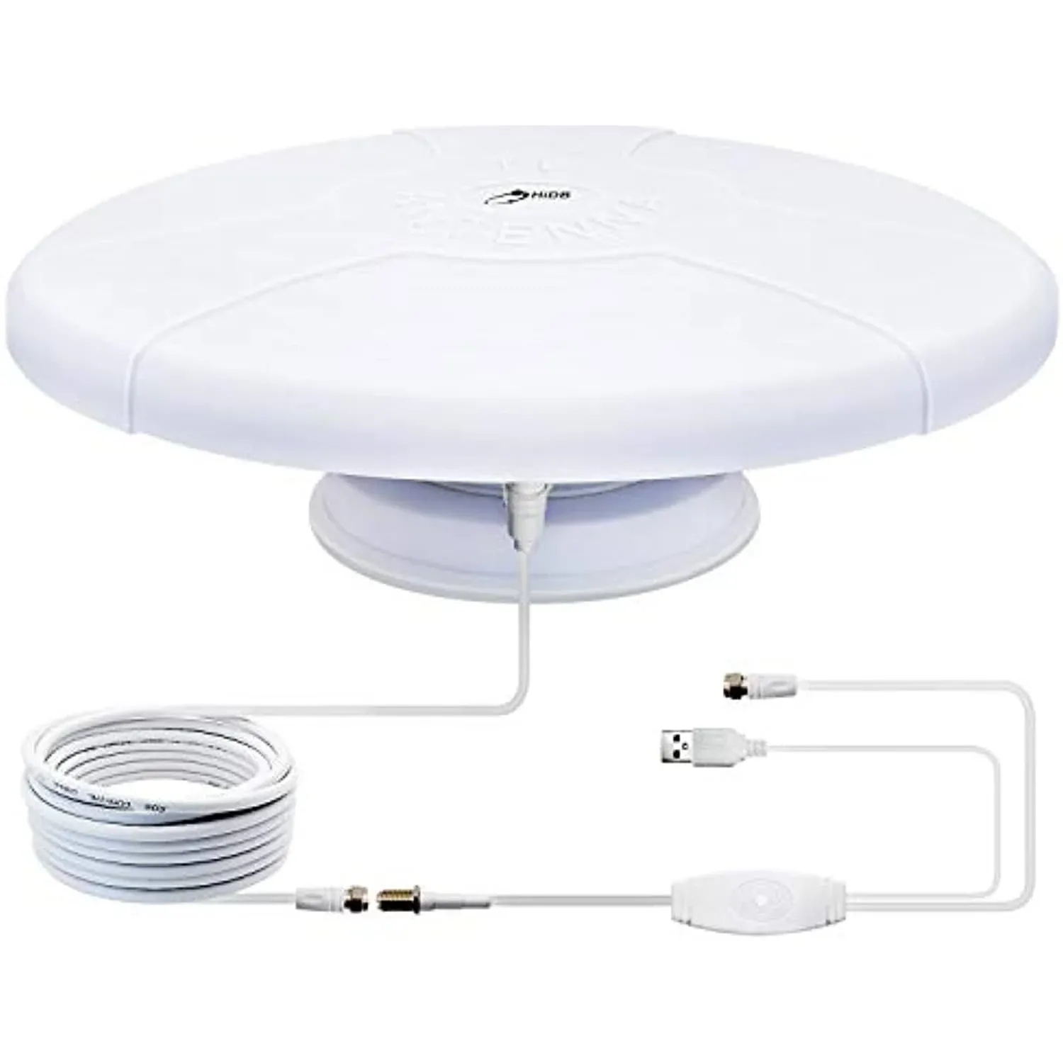 Long Range RV TV Antenna Outdoor, Amplified Digital HD TV Antenna, Magnetic