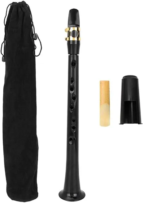 Pocket Saxophone, Portable Simple Mini Saxophone, Practice Bb Tune Sax with Reed ...