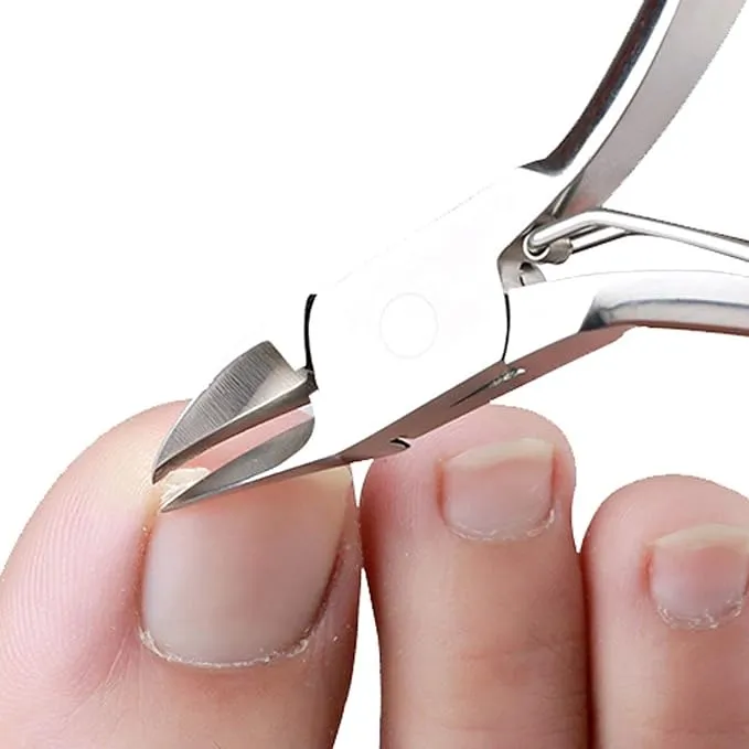 Podiatrist Nail Clippers, Professional Thick & Ingrown Toenail Clippers for Men & Seniors,Pedicure Clippers Toenail Cutters, Super Sharp Curved Blade Grooming Tool