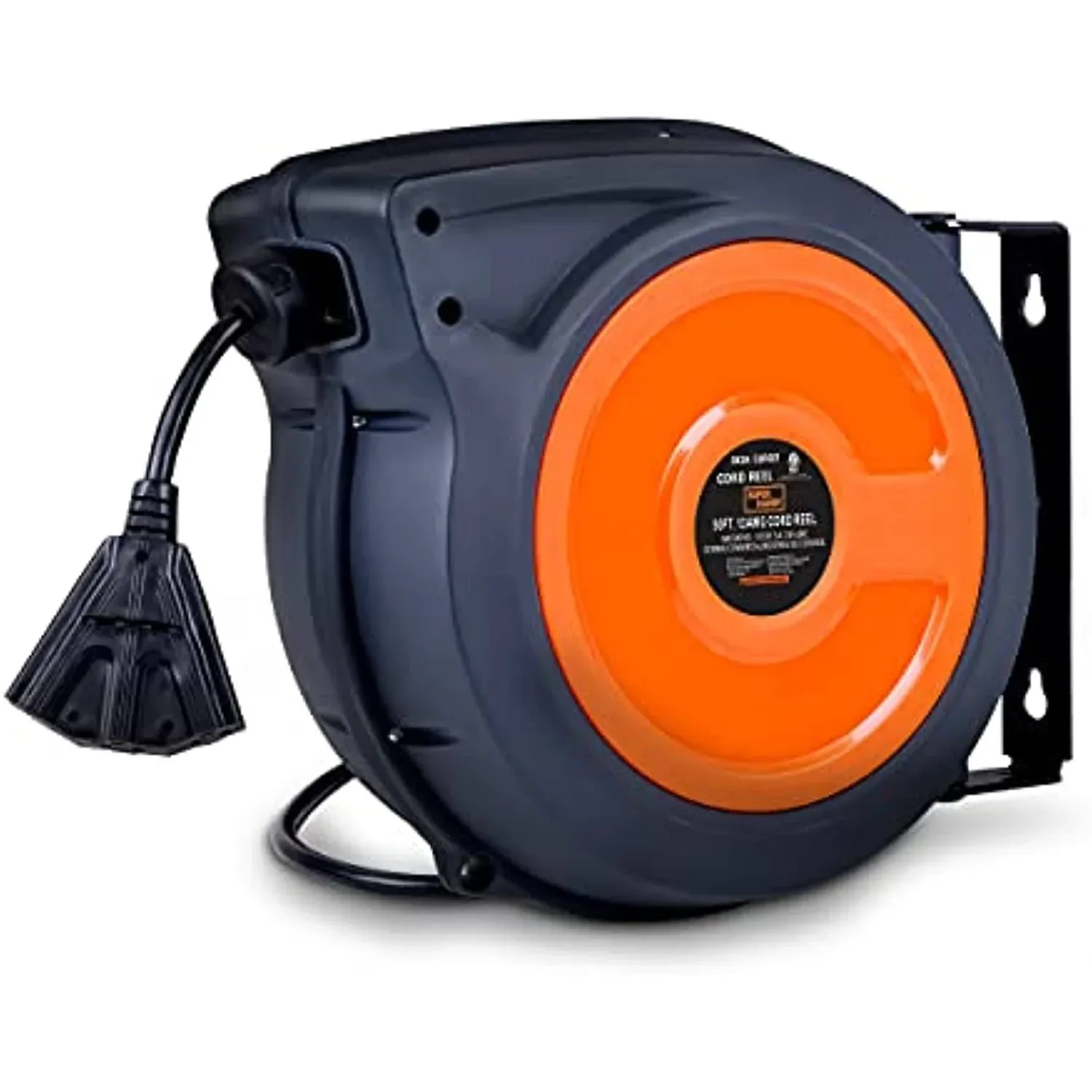 SuperHandy Retractable Extension Cord Reel Alexa Ready 12AWG 50ft