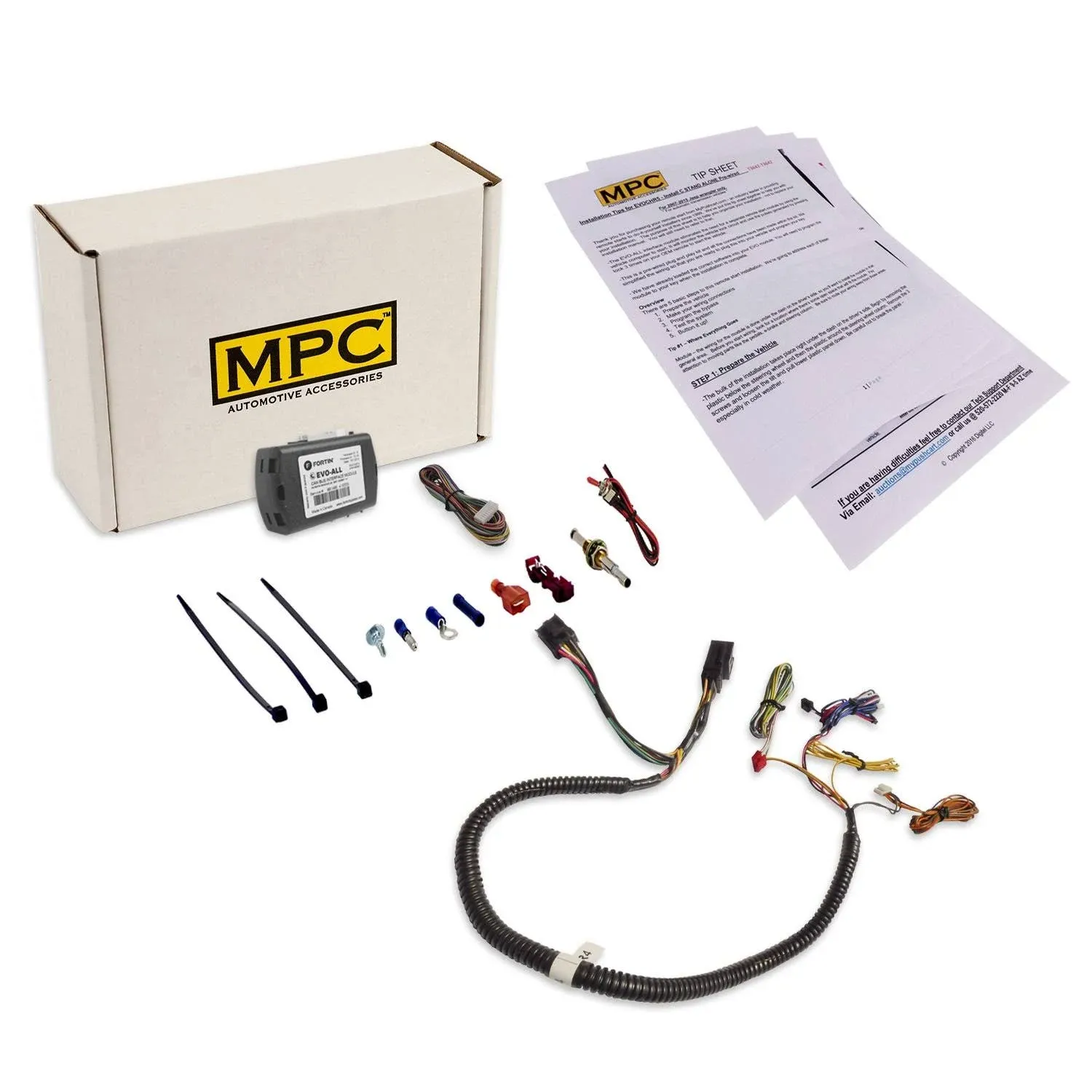 MPC Complete Factory Remote Activated Remote Start Kit for 2008-2010 Dodge Charger - Prewired - w/T-Harness