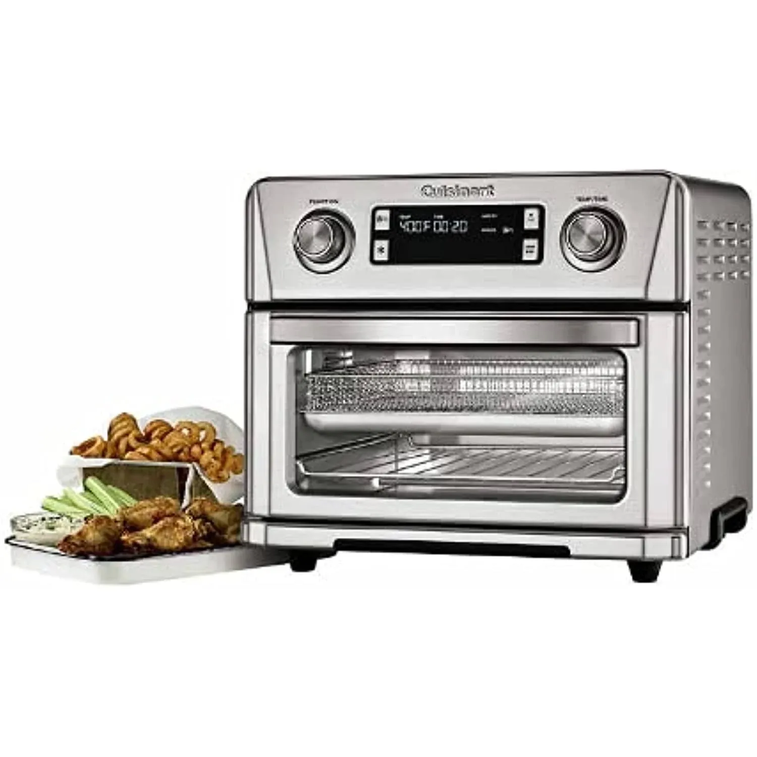 Cuisinart CTOA-130PC2 Digital Model Airfryer Toaster Oven, 0.6 cu ft, Silver