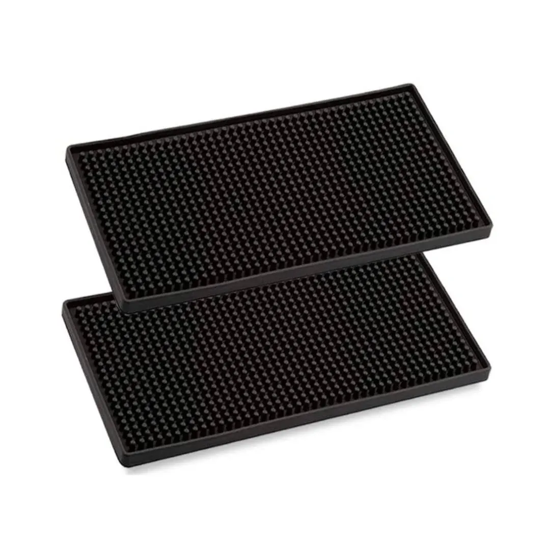 SYOLOS Premium Single Bar Mat 12 x 6 inches - Versatile and Durable Bar Mats for Countertop, Coffee Bar Mat, Glass Drying Mat - Non Toxic Bar Spill Mat