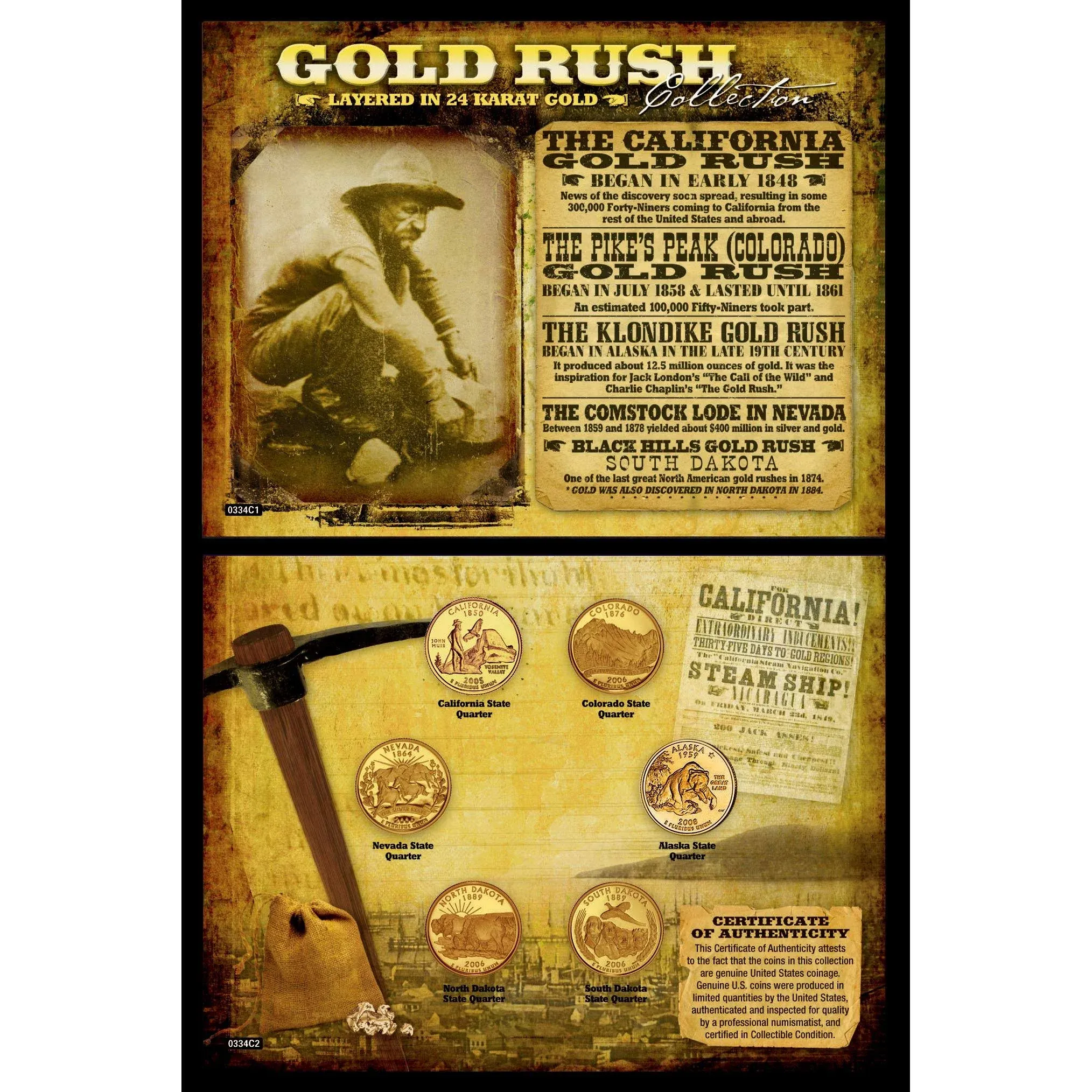 American Coin Treasures 334 Gold Rush Collection