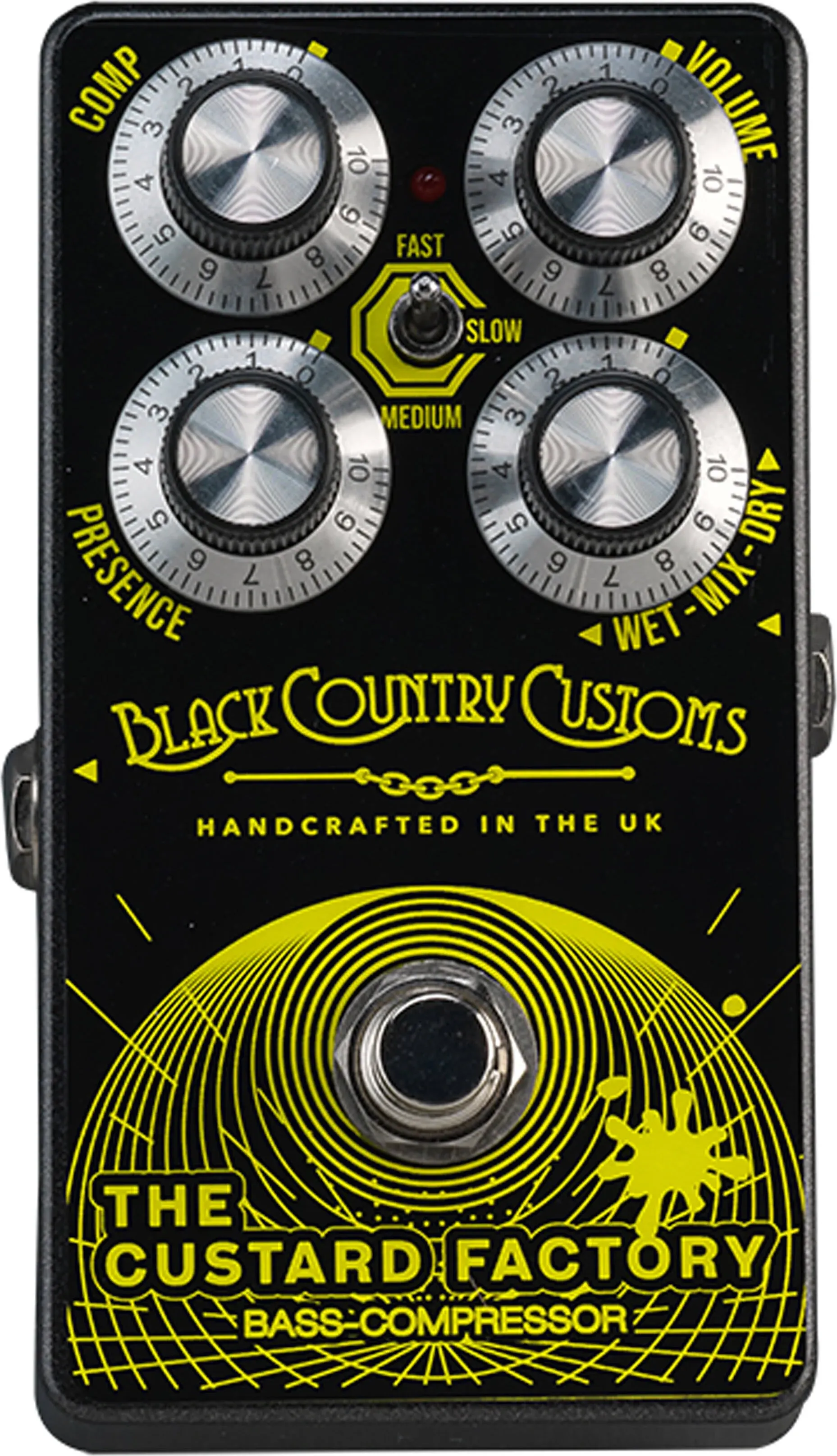 Laney Black Country Customs The Custard Factory Compressor Boutique Bass Effect Pedal, (BCC-TCF)