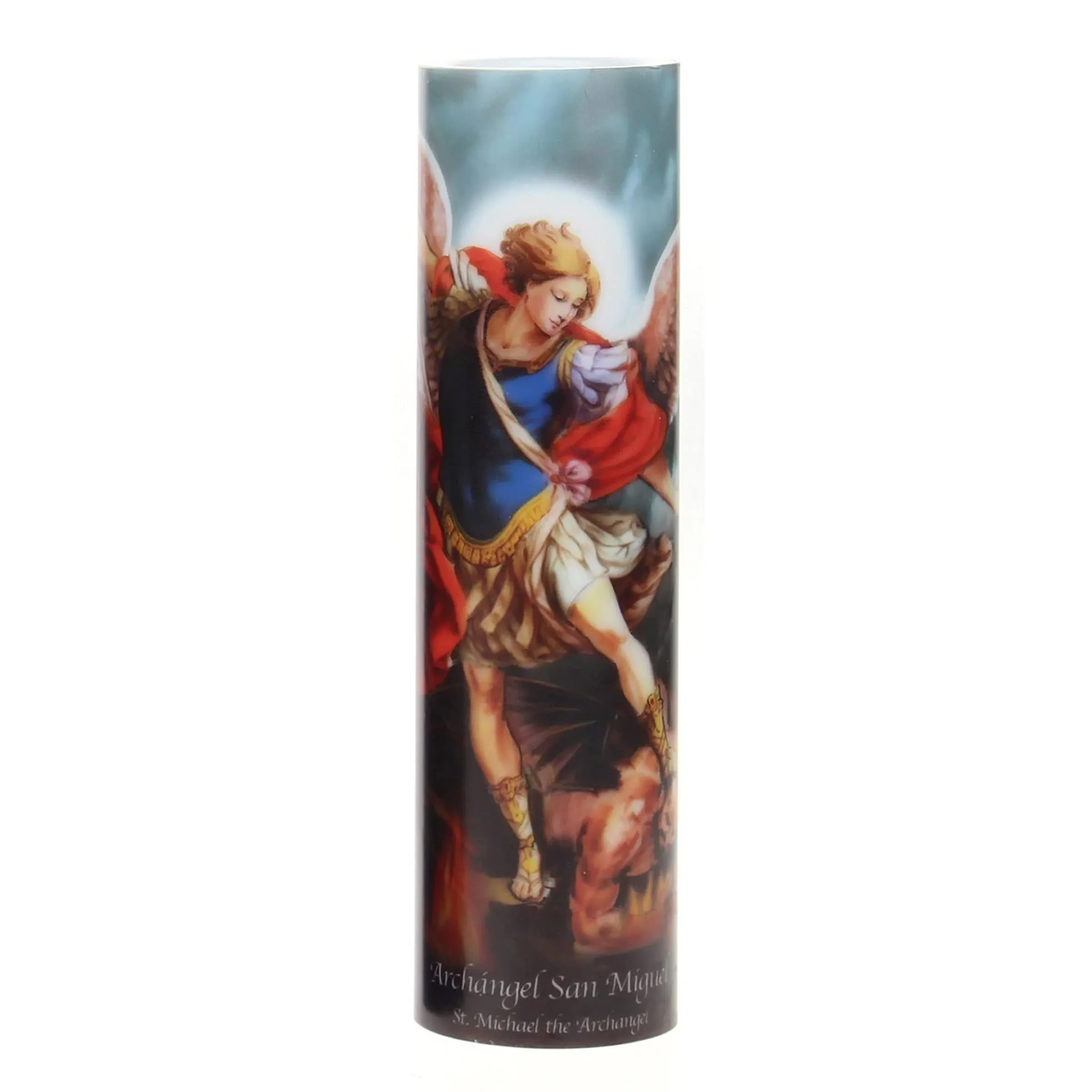 LED Prayer Candle, St. Michael