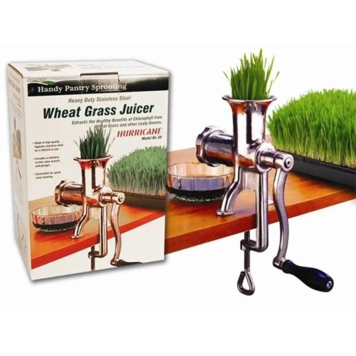 Handy Pantry HJ Hurricane Manual Wheatgrass Juicer