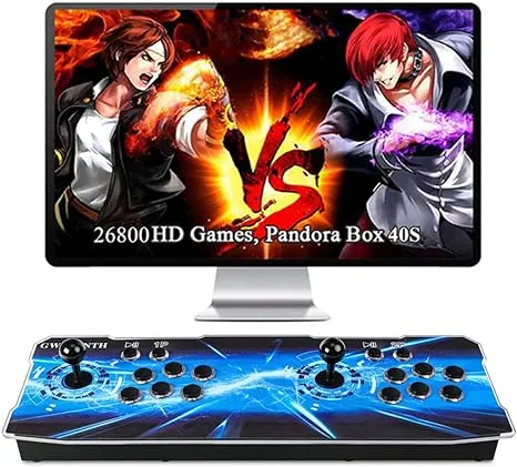 GWALSNTH 3D Pandora Box 18S Pro Arcade Games Console, 10000 in 1 HD Video Games Machine,Plug and Play Games at Home,WiFi Function to Add More Games…