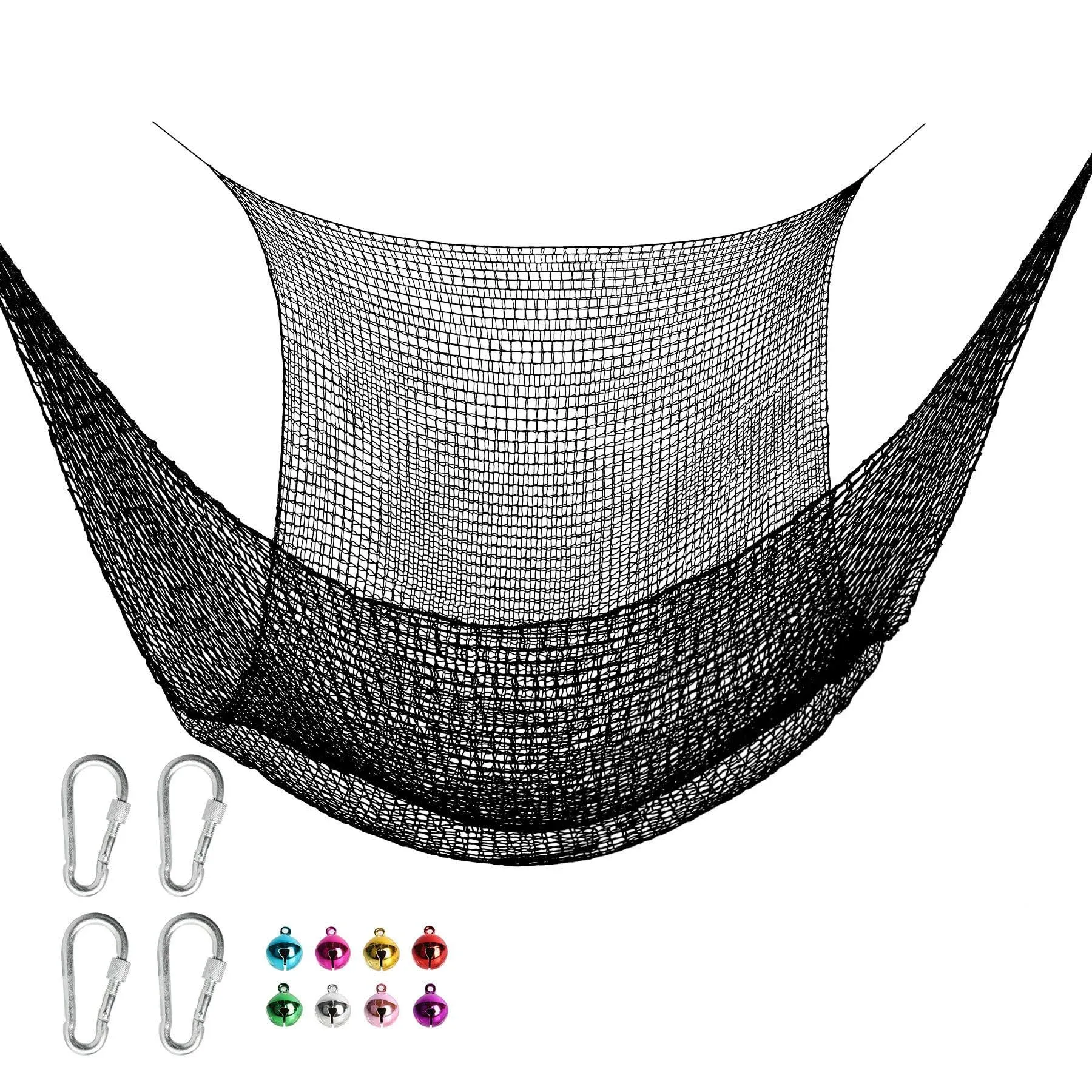 Toriexon 6.5' x 9.8' Climbing Cargo Net, Double Layers Playground Safety Net ...