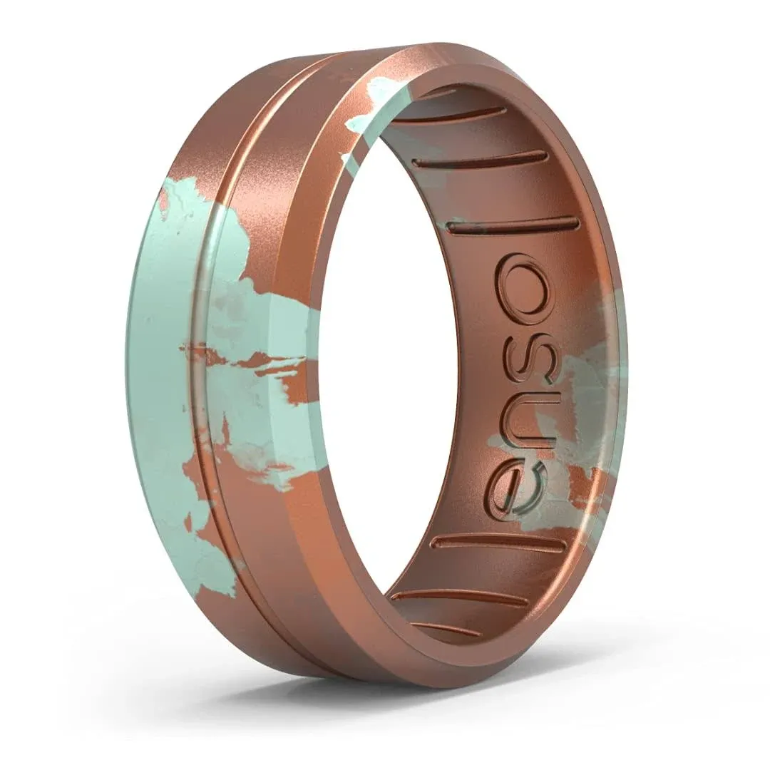 Enso Rings Handcrafted Contour Classic Silicone Ring – Comfortable and Flexible Design – 7.24mm Wide, 1.9mm Thick