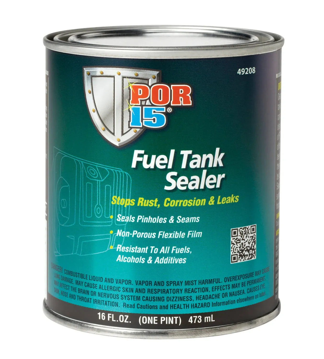 POR-15 Fuel Tank Sealer, Stops Rust, Corrosion and Leaks, Resistant To All Fuels, Alcohols and Additives, 8 Fluid Ounces