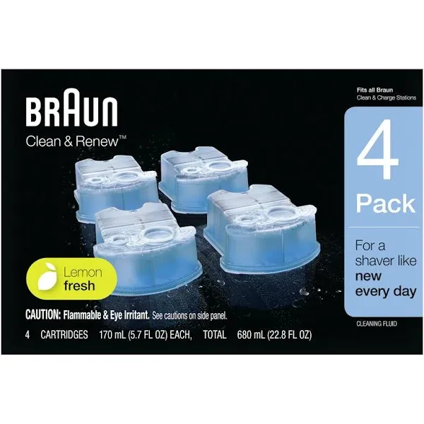 Braun Clean & Renew Refill Cartridges CCR - 22.8 fl oz (Pack of 4)