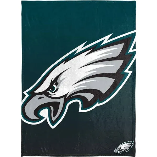 FOCO NFL Philadelphia Eagles Gradient Micro Raschel Throw Blanket, 50 x 60