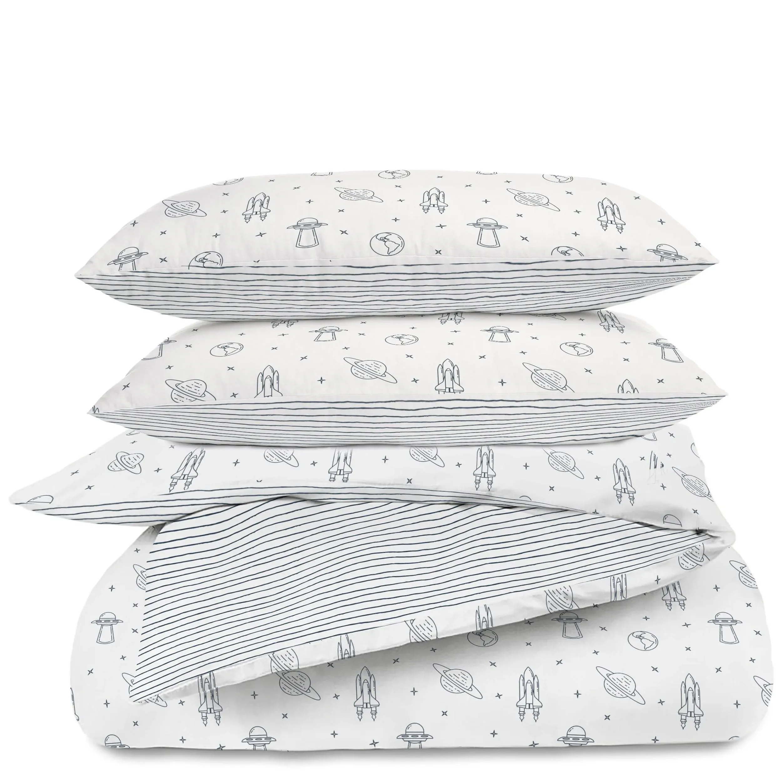 Makemake Organics Organic Duvet Cover Twin (Pack of 3) GOTS Certified Organic ...