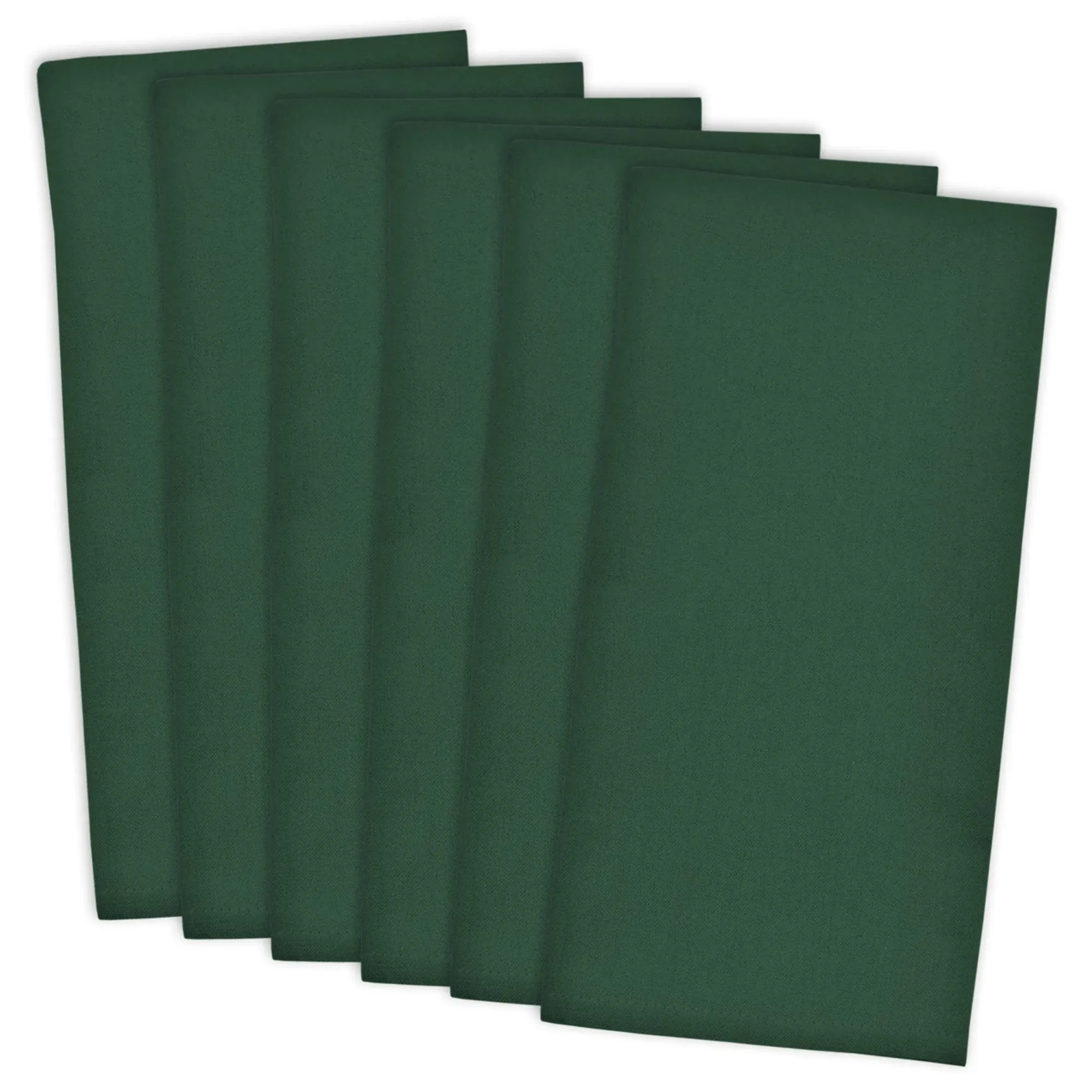 DII Dark Green Flat Woven Dishtowels (Set of 6)