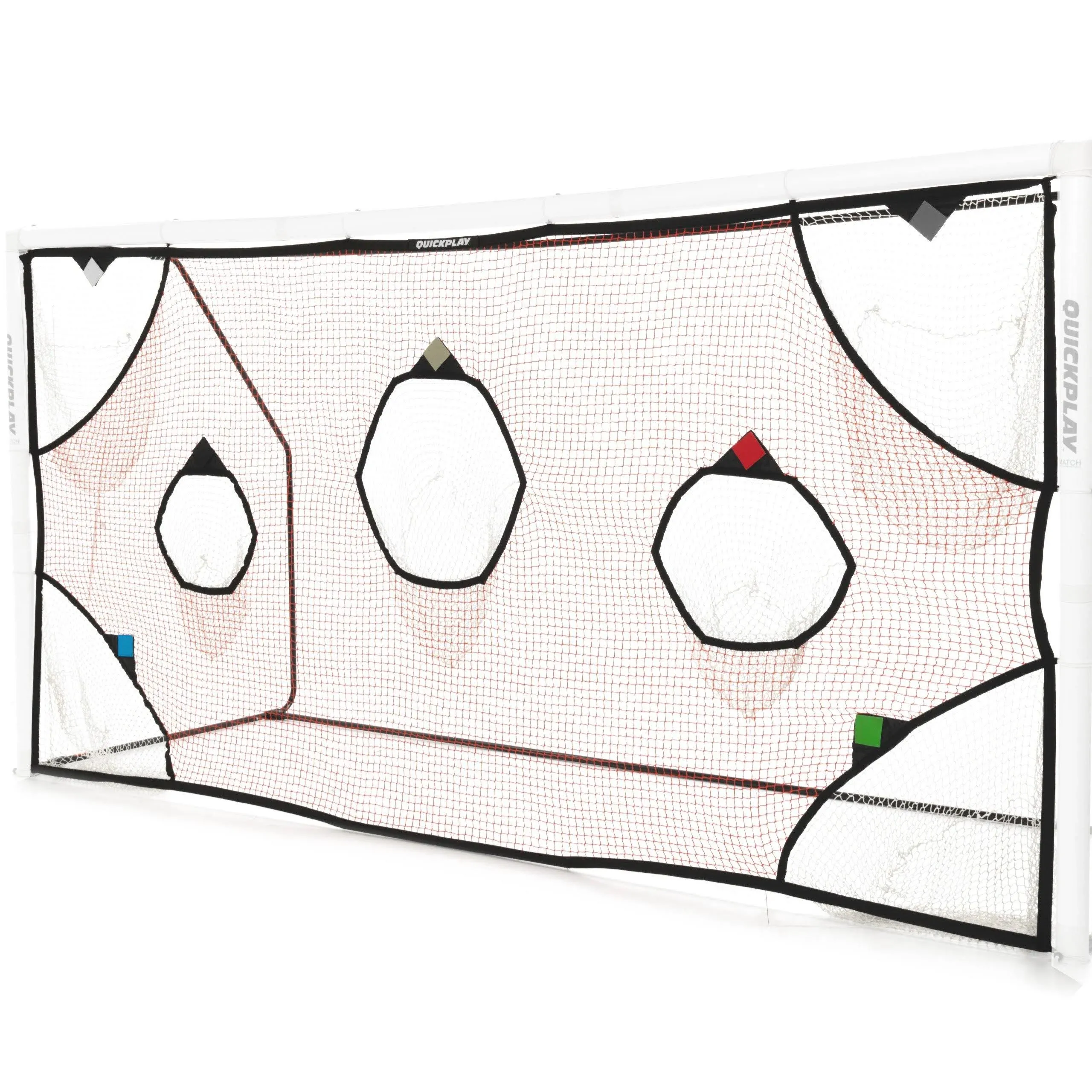 QuickPlay PRO Soccer Goal Target Nets with 7 Scoring Zones – Practice Shooting & Goal Shots | Available in 4 Sizes | Portable Training Equipment | Soccer Goal Frame Not Included.