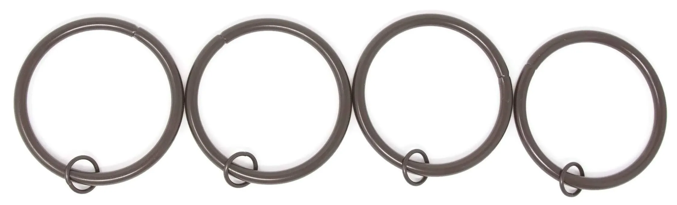 Urbanest Set of 16, 2 1/2" Curtain Rings With Eyelets, Bronze