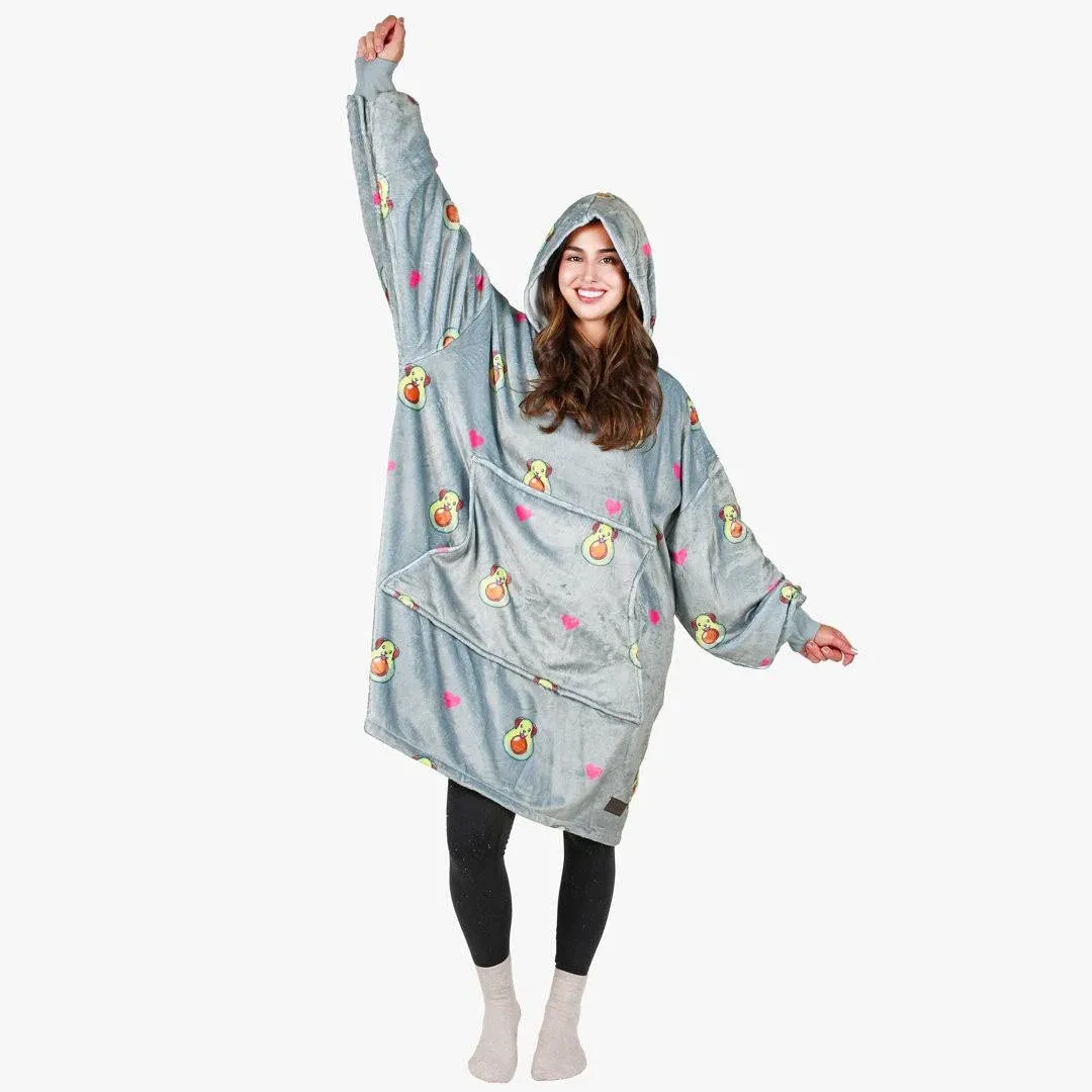 Tirrinia Wearable Blanket Oversized Hoodie for Adults, Avocado Blanket Hoodie ...