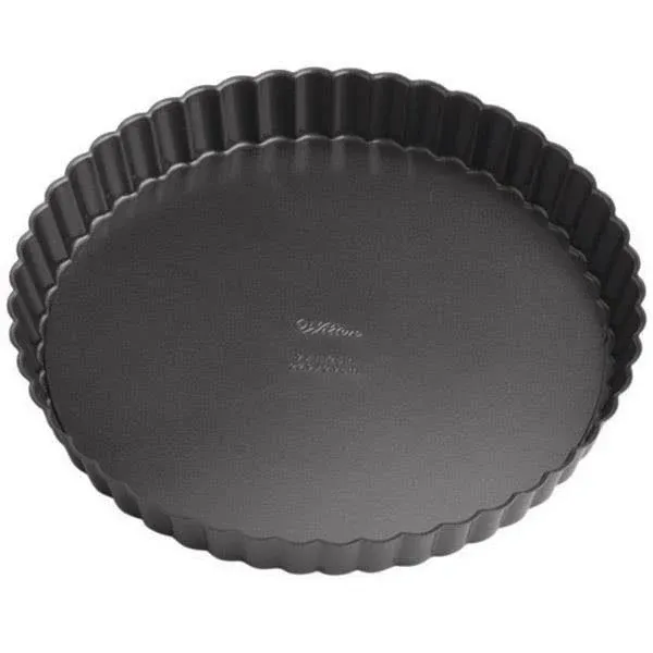 Wilton Perfect Results Round Tart/Quiche Pan, Gray, 9"