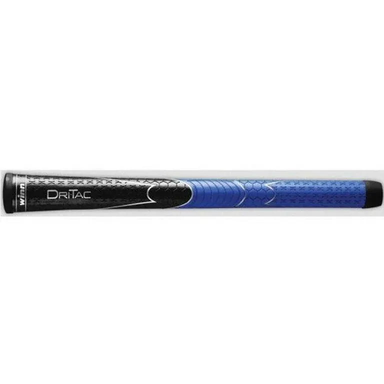 Winn Dri-Tac Midsize (+1/16&#034;) Black/Blue DriTac - 13 Pieces Golf Grips  - NEW!