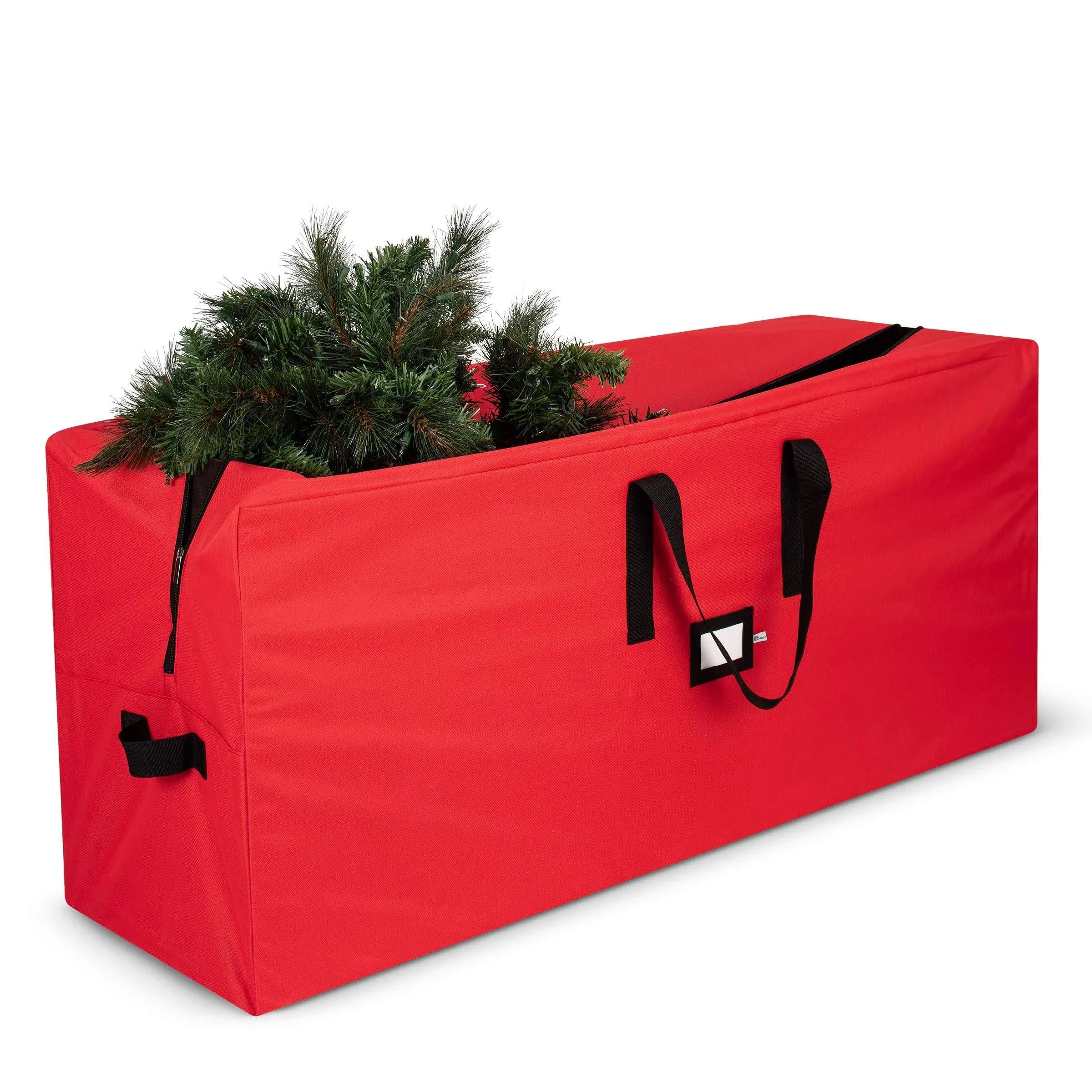 Zober Premium Large Christmas Tree Storage Bag - Fits Up to 9 ft. Tall Red