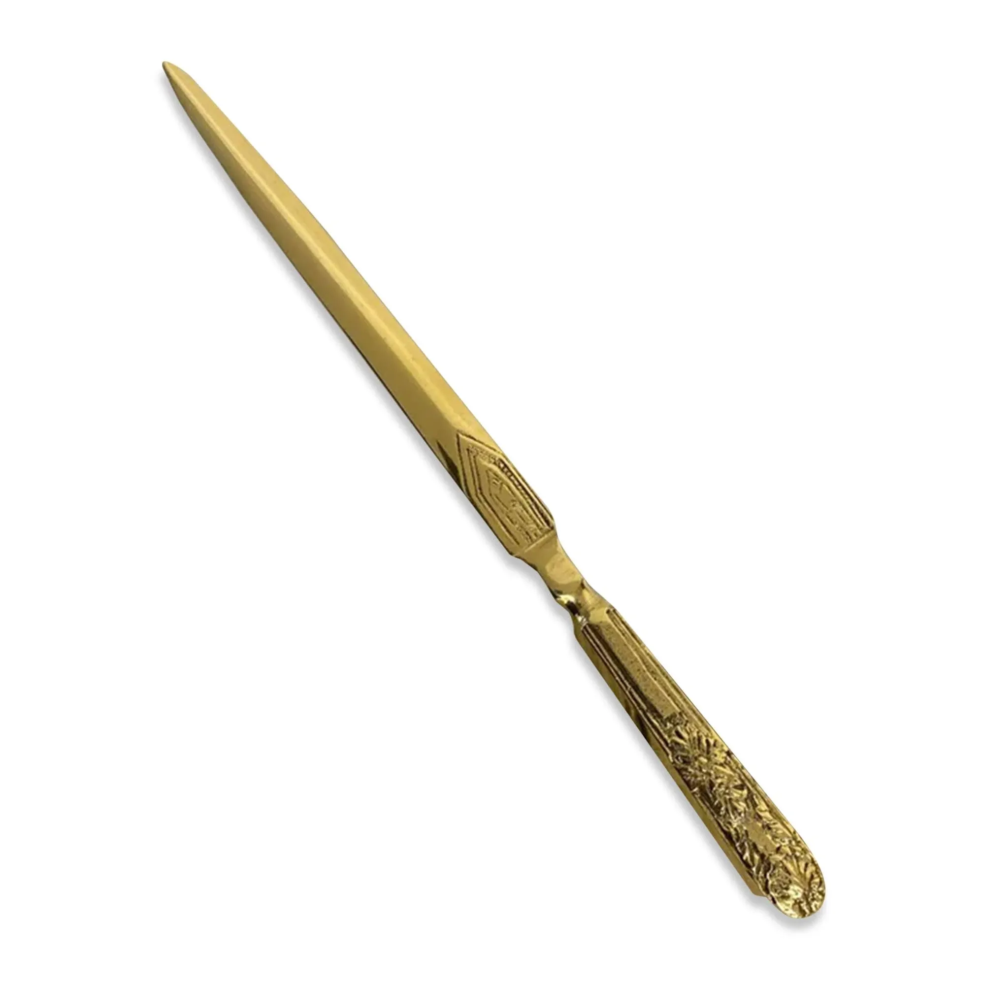 Embossed Brass Letter Opener