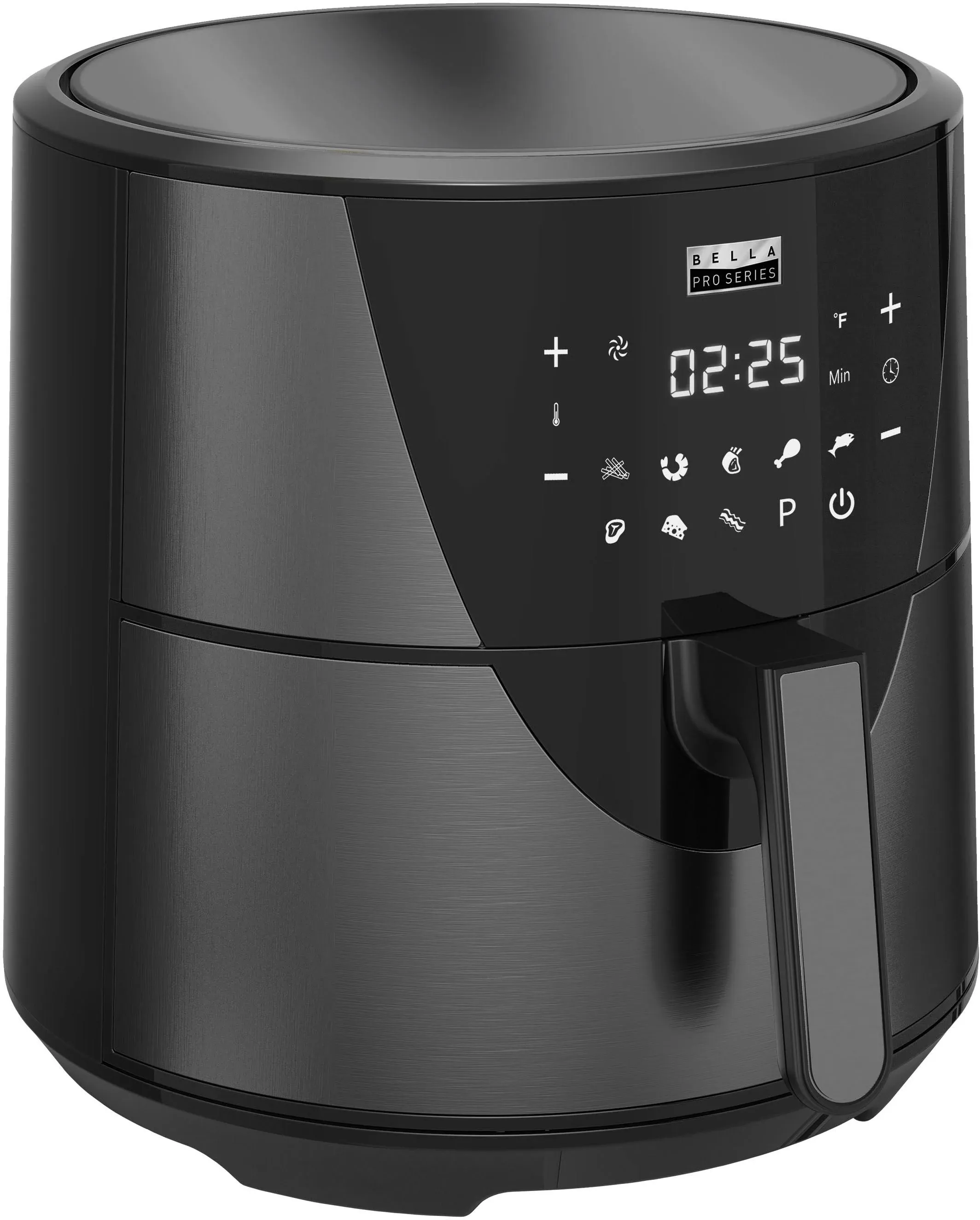 Bella Pro Series - 8-Qt. Digital Air Fryer - Black Stainless Steel