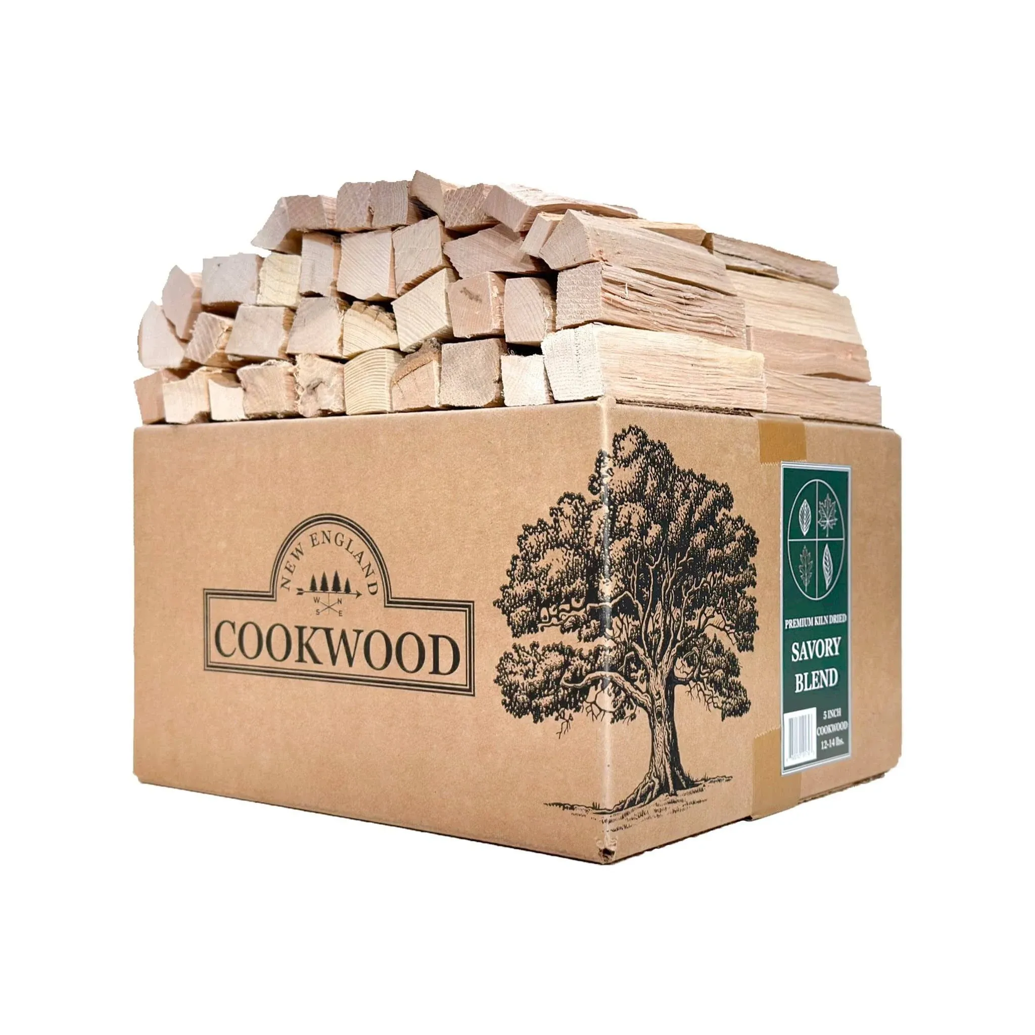 New England Cookwood Savory Blend 5 inch Universal Cooking Firewood - 14lbs ...