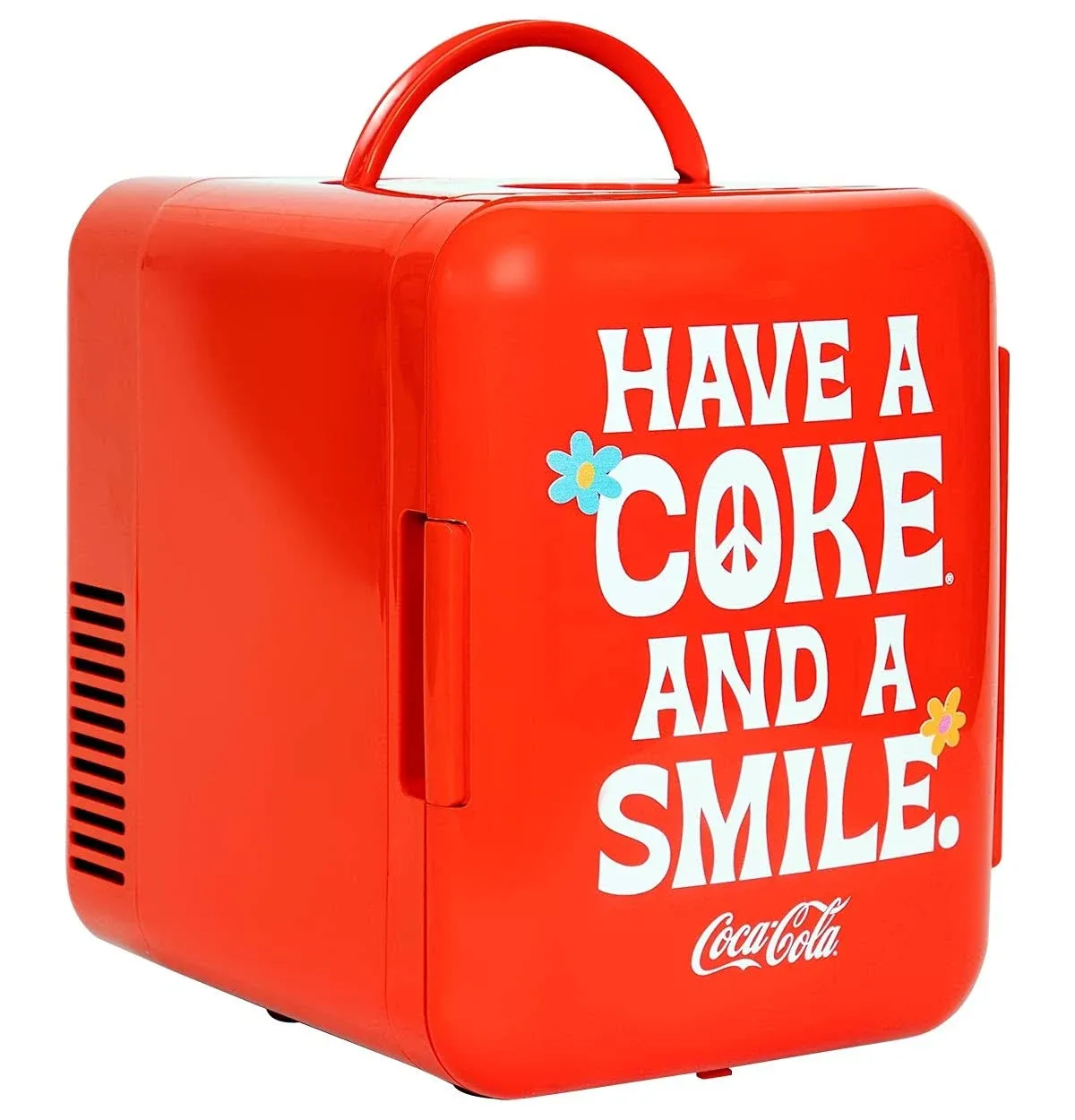 Coca Cola Mini Fridge for Bedroom Skincare Office Small Refrigerator 4L Mini Refrigerator Dorm Fridge Fridge Portable Cooler Warmer Snacks Drinks 12V AC Travel Desk Accessory Red