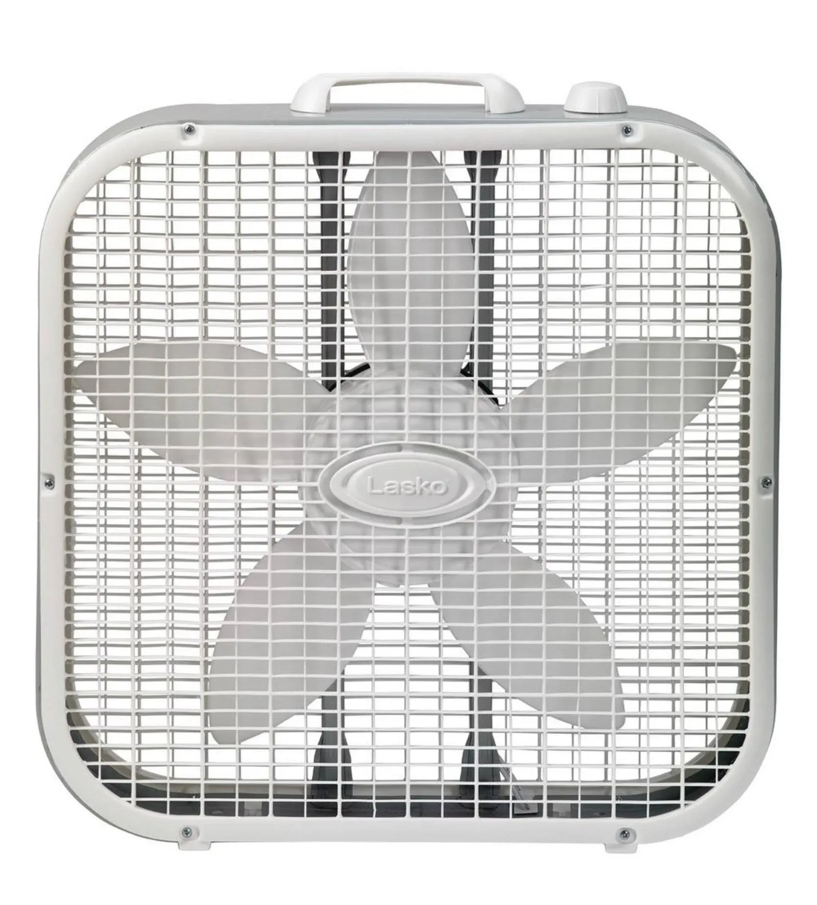 Lasko Cool Colors 20" 3-Speed Box Fan, B20200, White