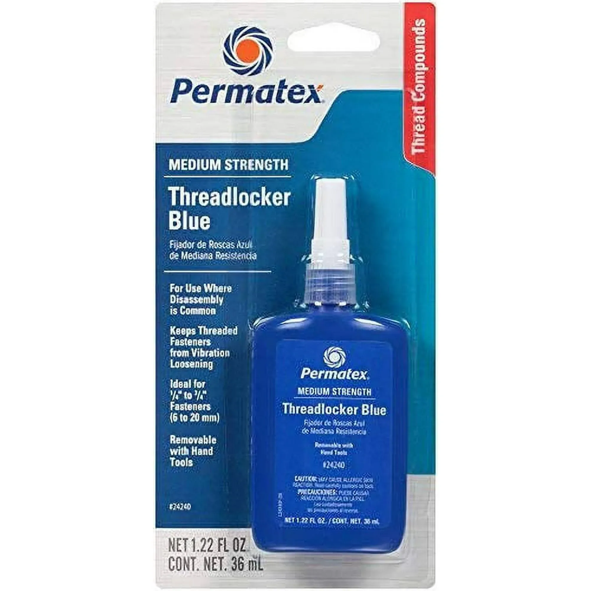 Permatex Medium Strength Threadlocker Blue 36 ml