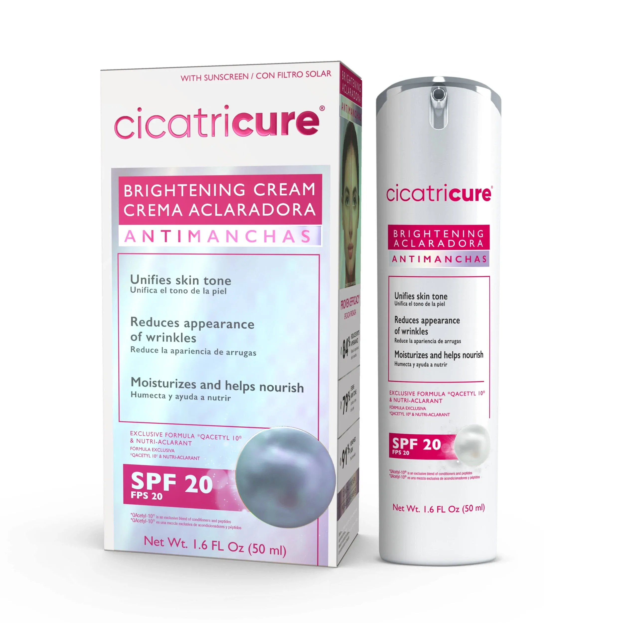 Cicatricure Face Cream, Brightening, SPF 20 - 1.6 fl oz