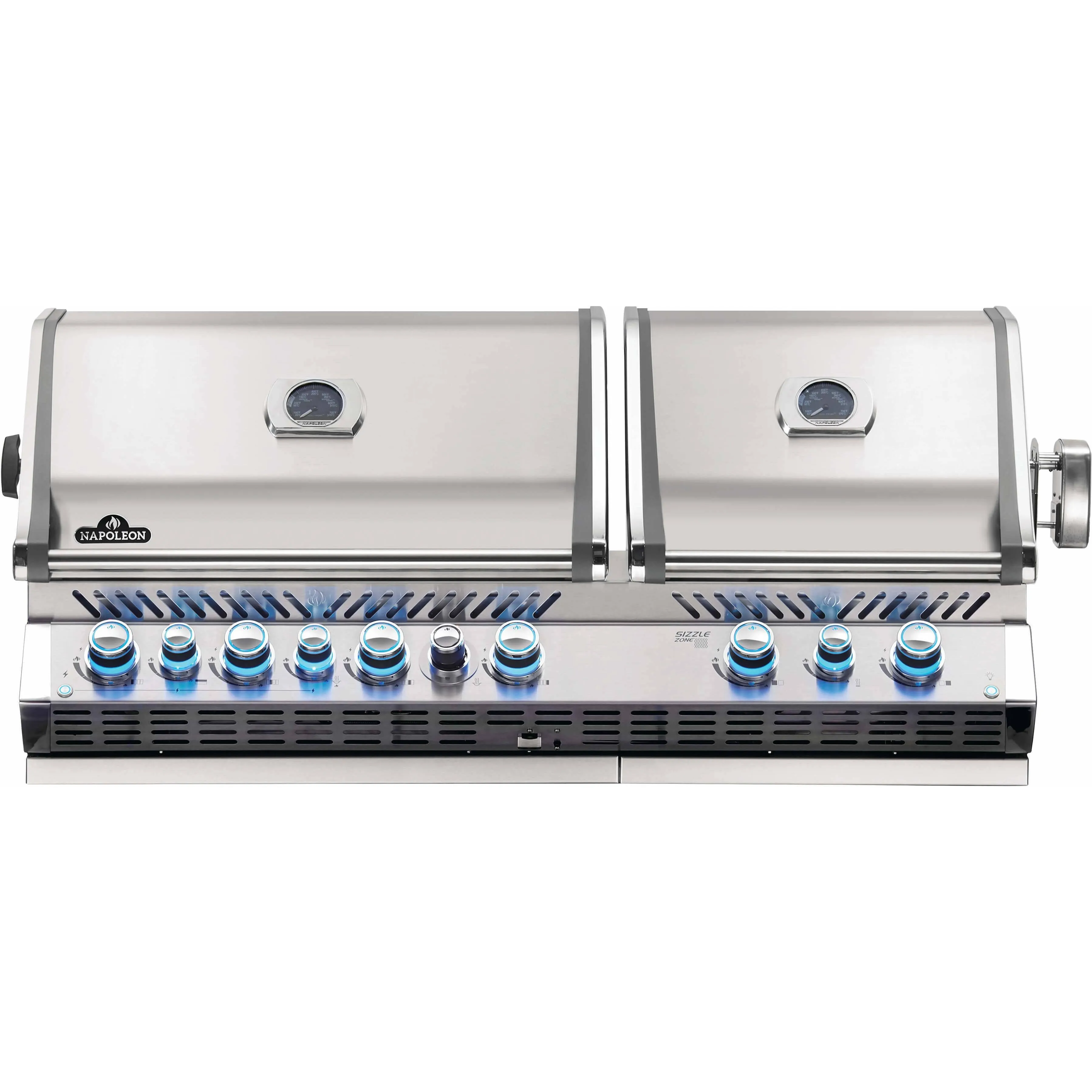 Napoleon BIPRO825RBIPSS-3 Built-in Prestige PRO 825 RBI Propane Gas Grill Head, sq.in. + Infrared Infrared Bottom andRear Burner, Stainless Steel