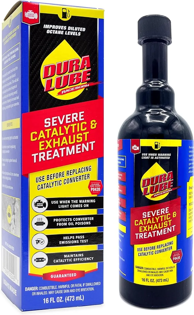 Dura Lube Catalytic Converter Cleaner, Exhaust Treatment Emissions Addititve, 16 oz