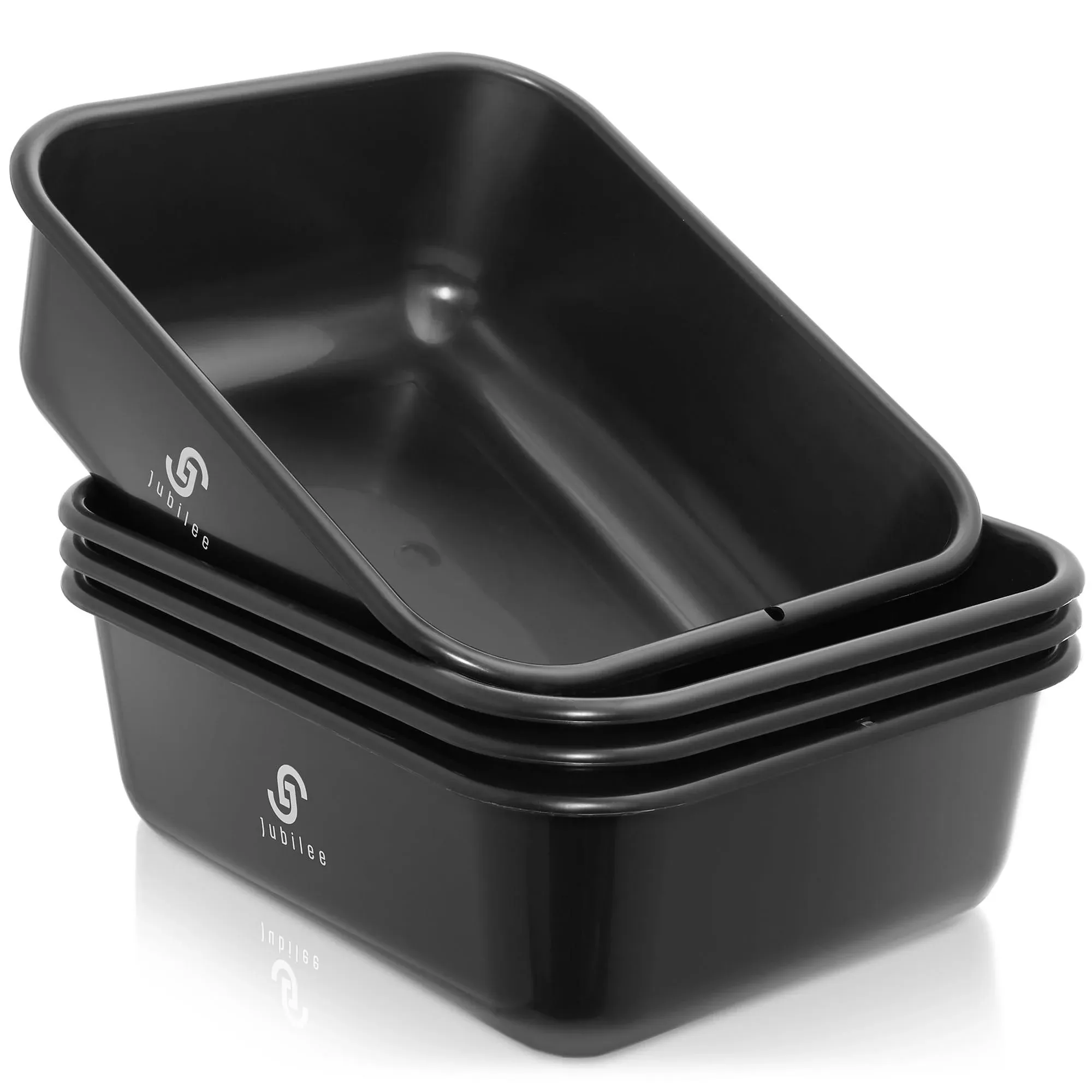 Jubilee 4-pk Commercial Bus Box/Utility Tub - Plastic Storage Dish Bin