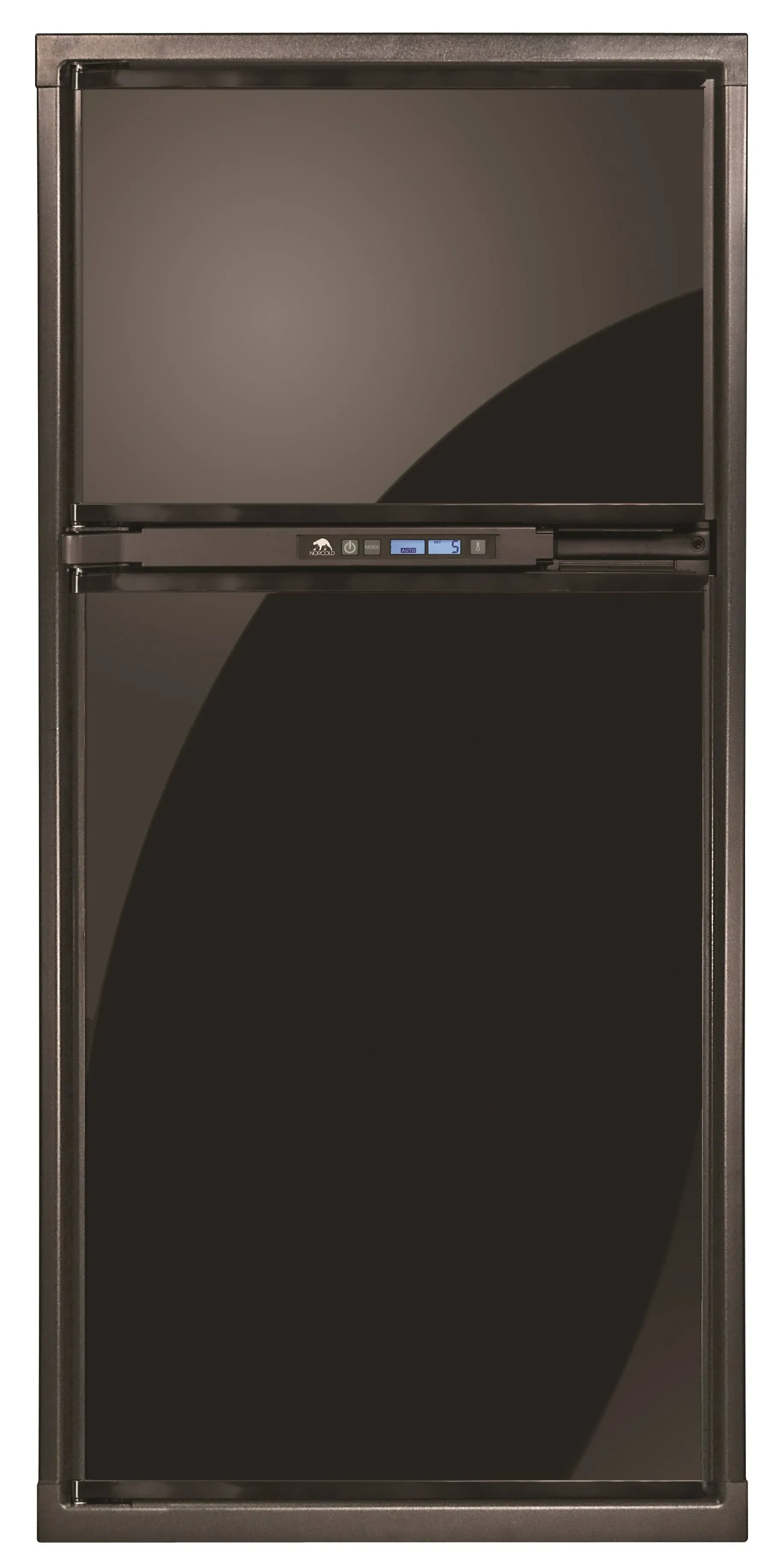 NORCOLD INC N7XFL Polar N7X Series 2-Way AC/LP RV Refrigerator with Fan - 7 cu. ft., Black, LH Door