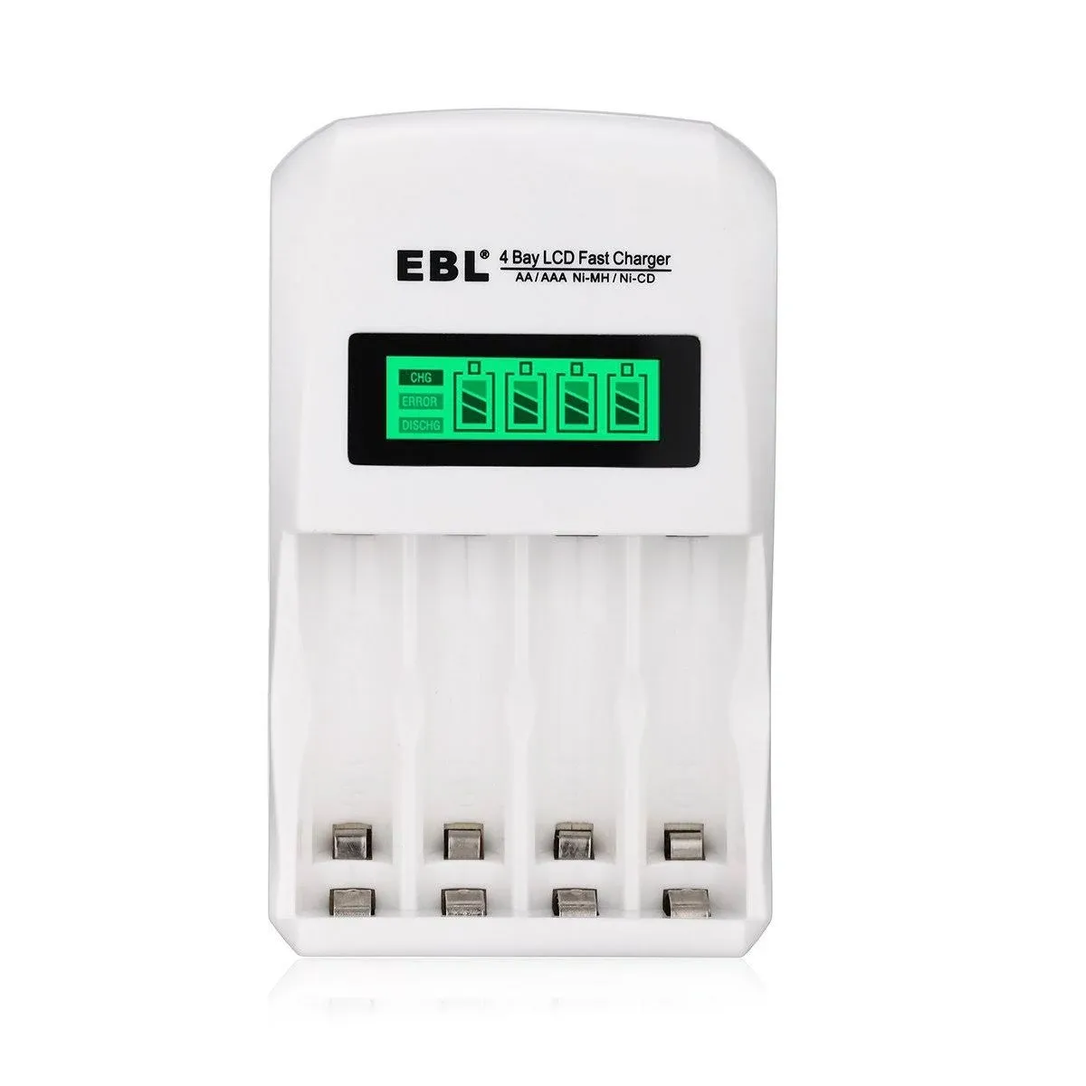 EBL 1.2V NiCd Rechargeable AAA AA Batteries / 4-Slot Ni-Cd Battery Charger lot