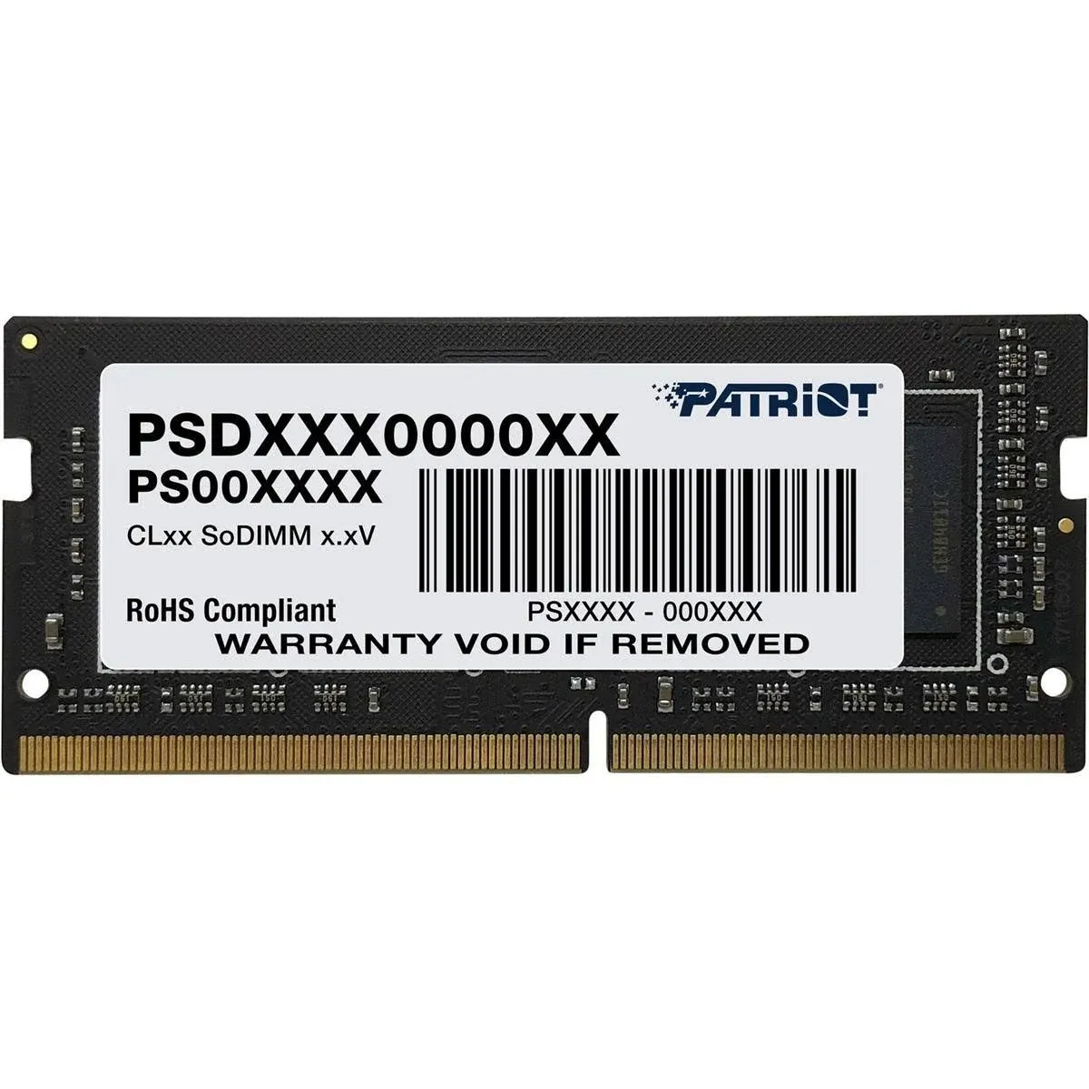 Patriot Signature Line Series DDR4 16GB (1 x 16GB) 3200MHz SODIMM (1 Rank Single-Sided Module)