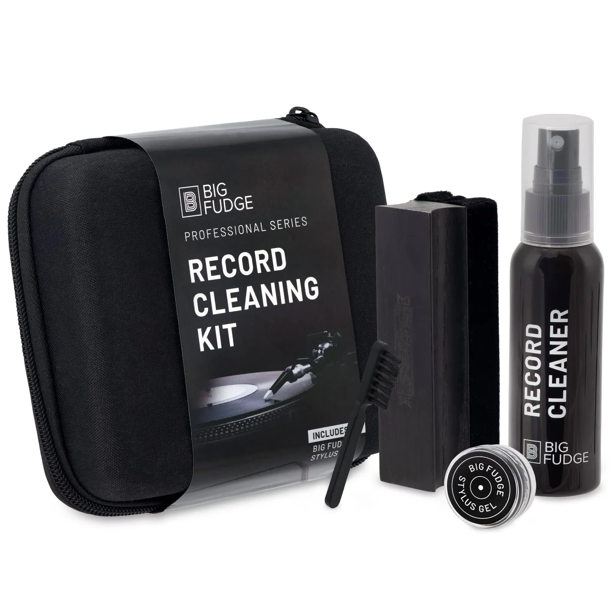 Big Fudge Professional Series Vinyl Record Cleaning Kit - 5-in-1- Includes Velvet ...