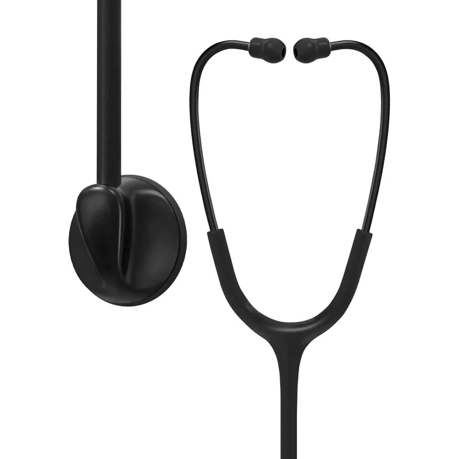 Single Head Stethoscope for Doctors/Nurses/Nursing Students, for Medical and Home Use with Accessories (Black Tube, with EVA Case)