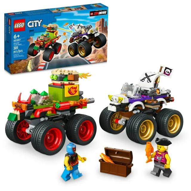 Lego City Monster Truck Race Toy Car Building Set