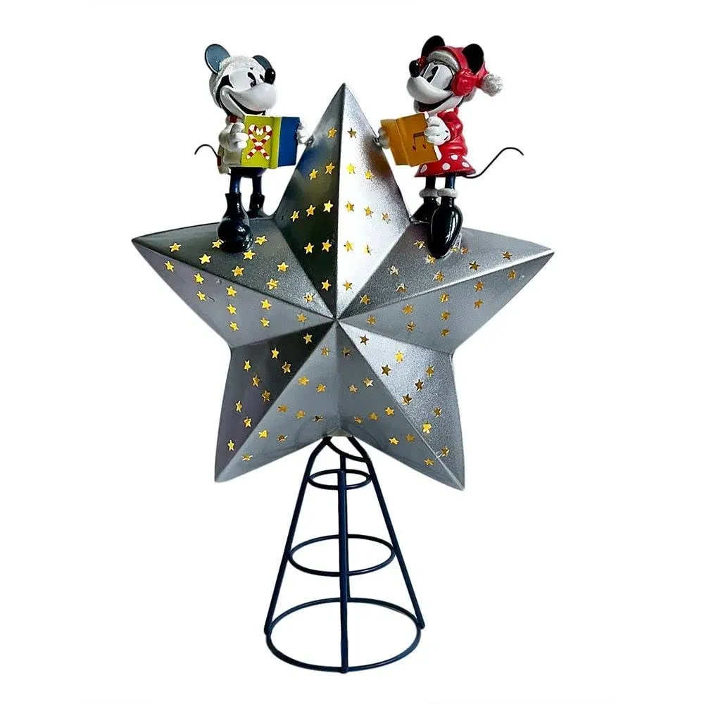 Disney Mickey and Minnie Mouse Light-Up Tree Topper