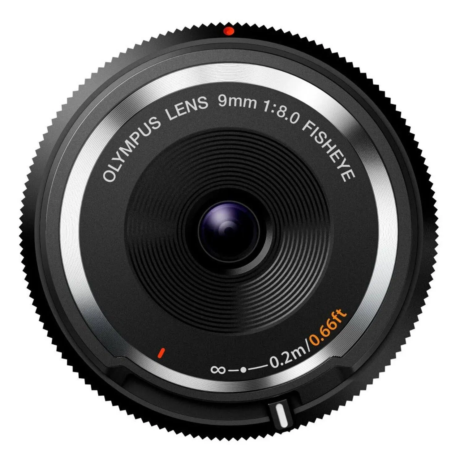 Olympus 9mm F8 Fisheye Body Cap Lens - Black