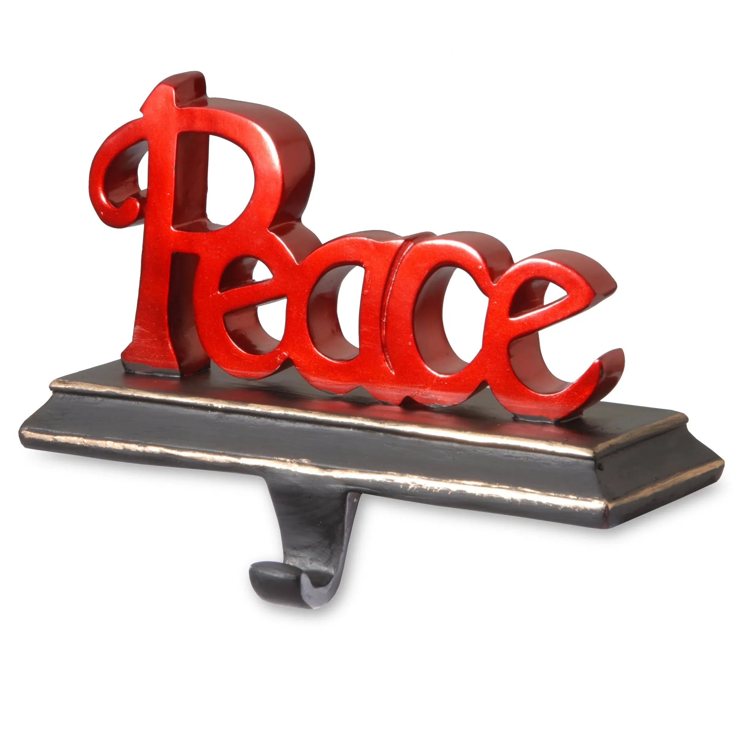 National Tree 8.7 Inch Polyresin "Peace" Stocking Holder (RAC-E100486R)