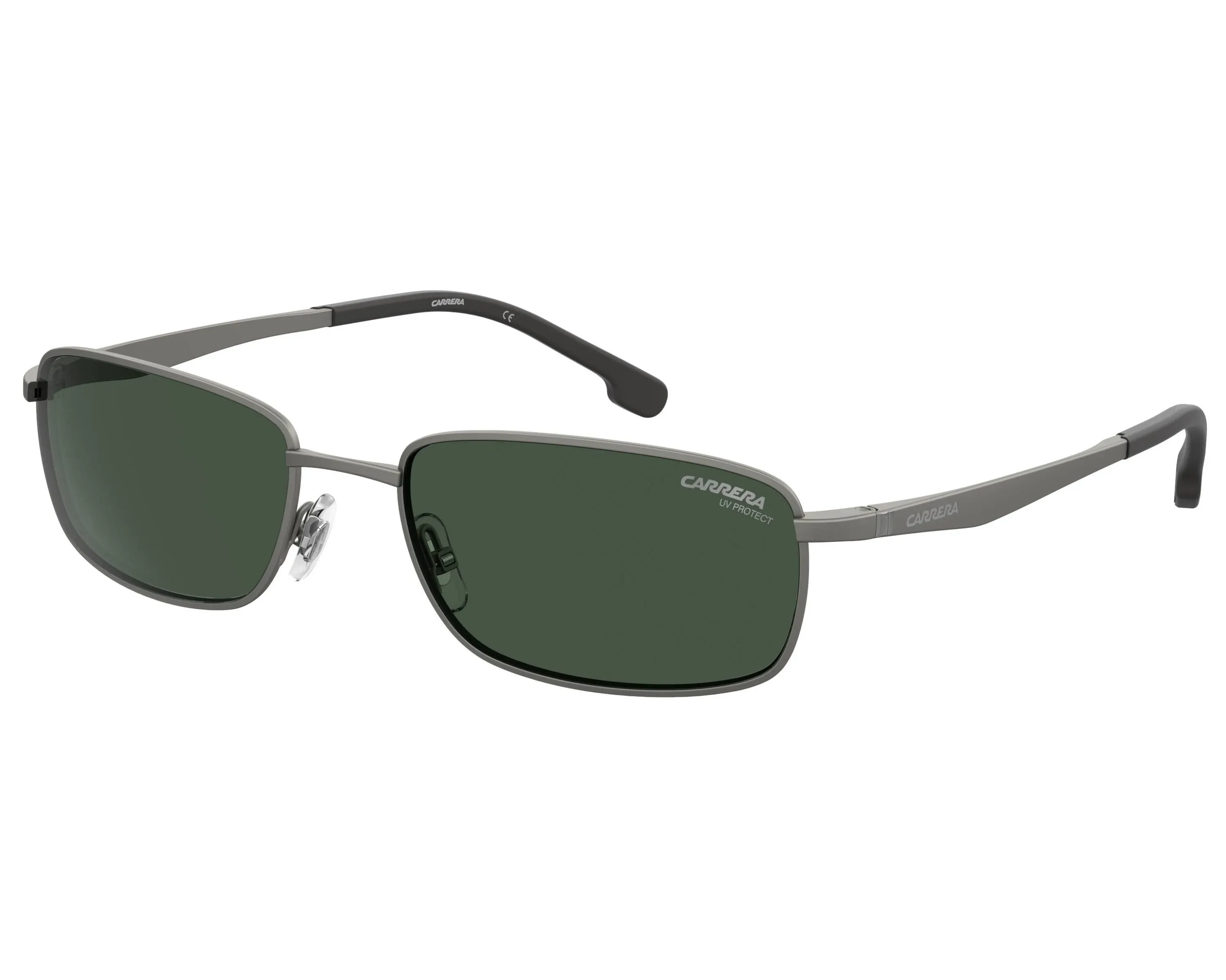 NEW Carrera 8043/S R80QT Matte Dark Ruthenium Sunglasses with Green Lenses