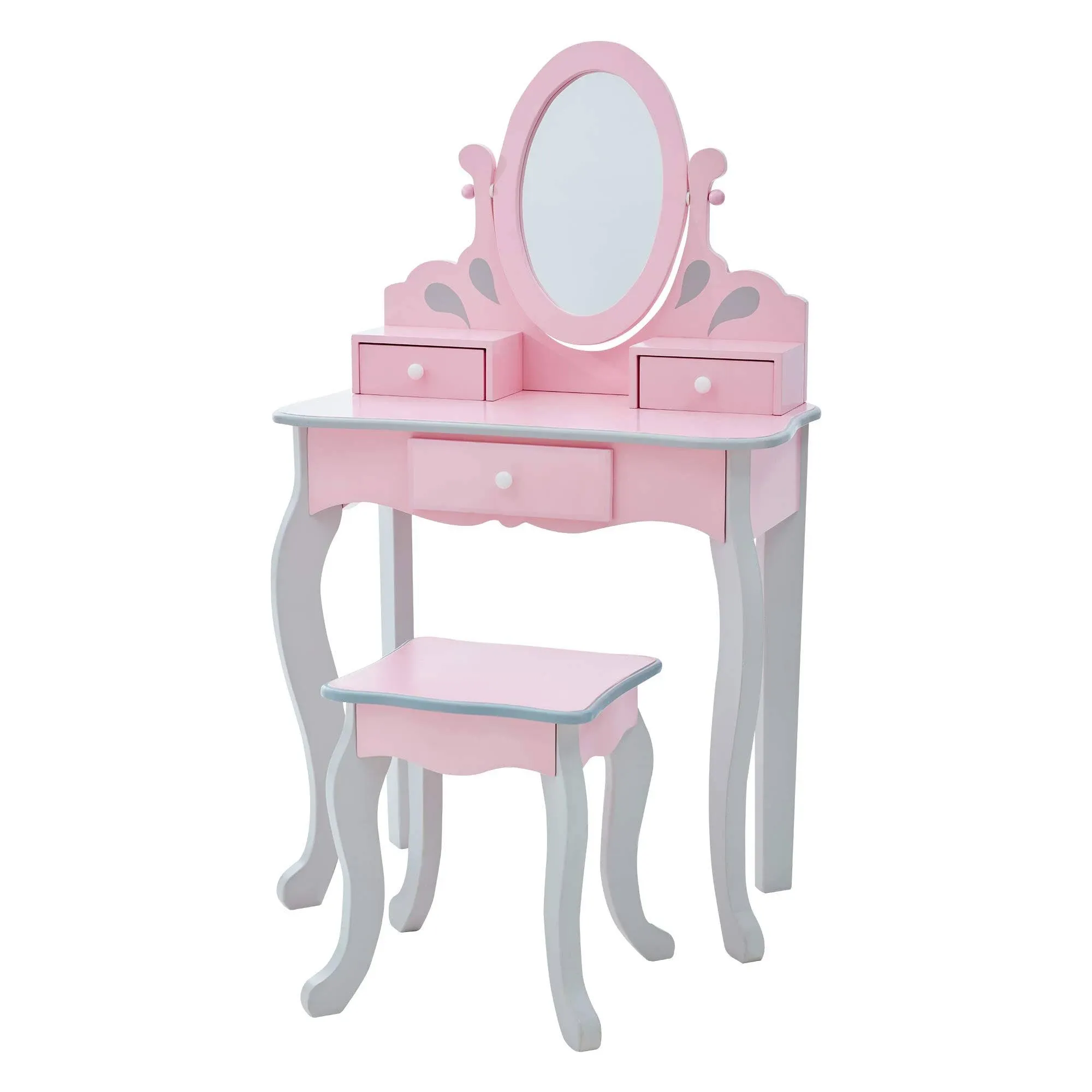 Teamson Kids Little Princess Rapunzel Play Vanity Set - Pink