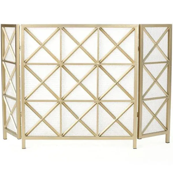 Margaret 3-Panel Fireplace Screen by Christopher Knight Home