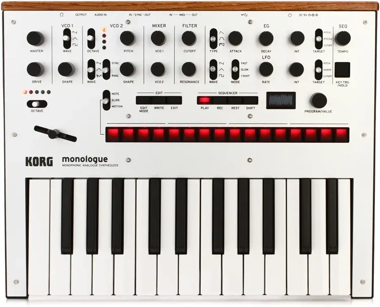 Korg monologue Analog Synthesizer - Silver