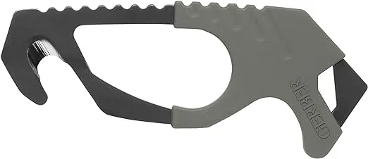 NWT, USGI GERBER EMERGENCY SEATBELT STRAP CUTTER W/ MOLLE CLIP COYOTE,  19/46