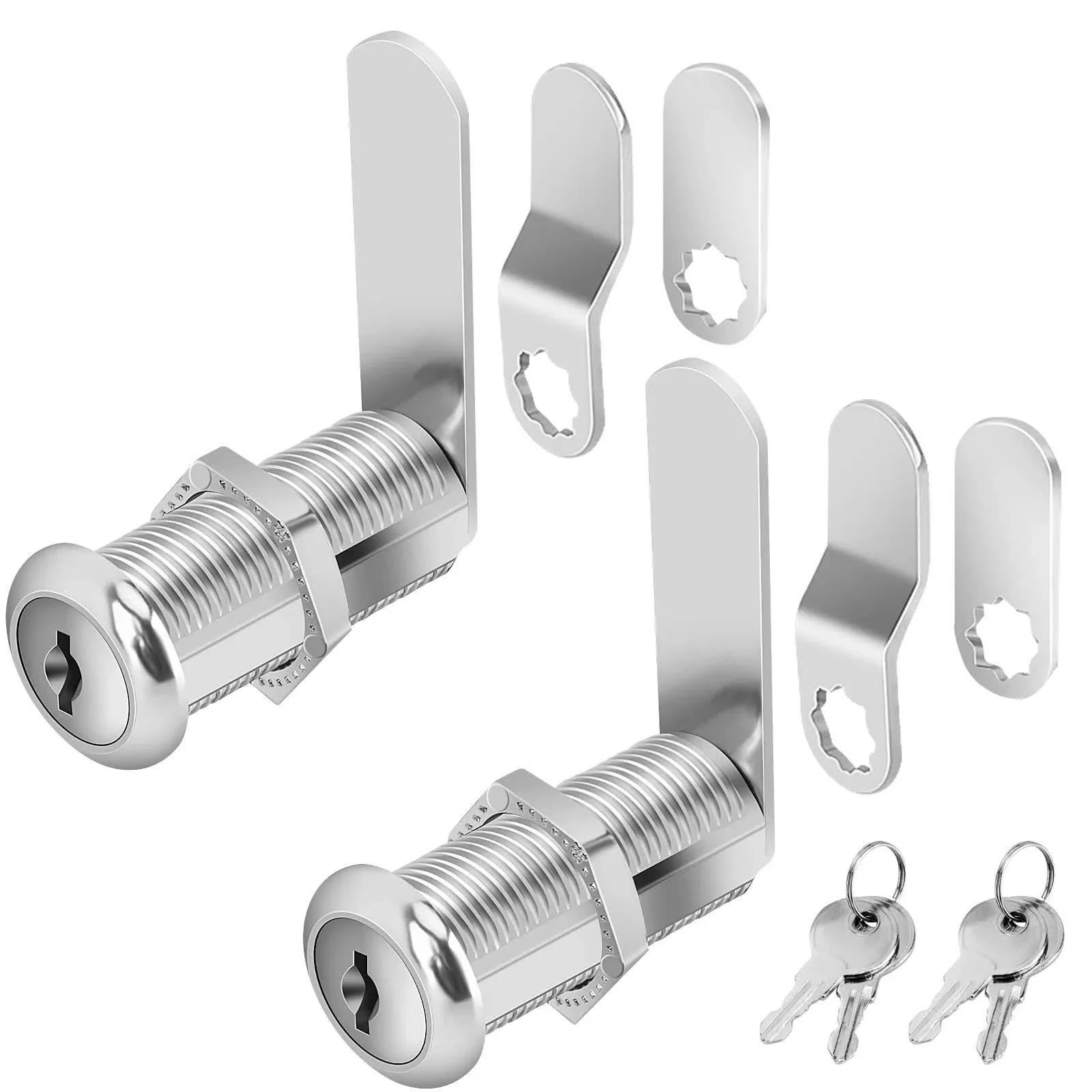 Cabinet Locks with Keys 1-1/2&#034; Long Cam Locks keyed Alike Cabinet Cam Lock Se...